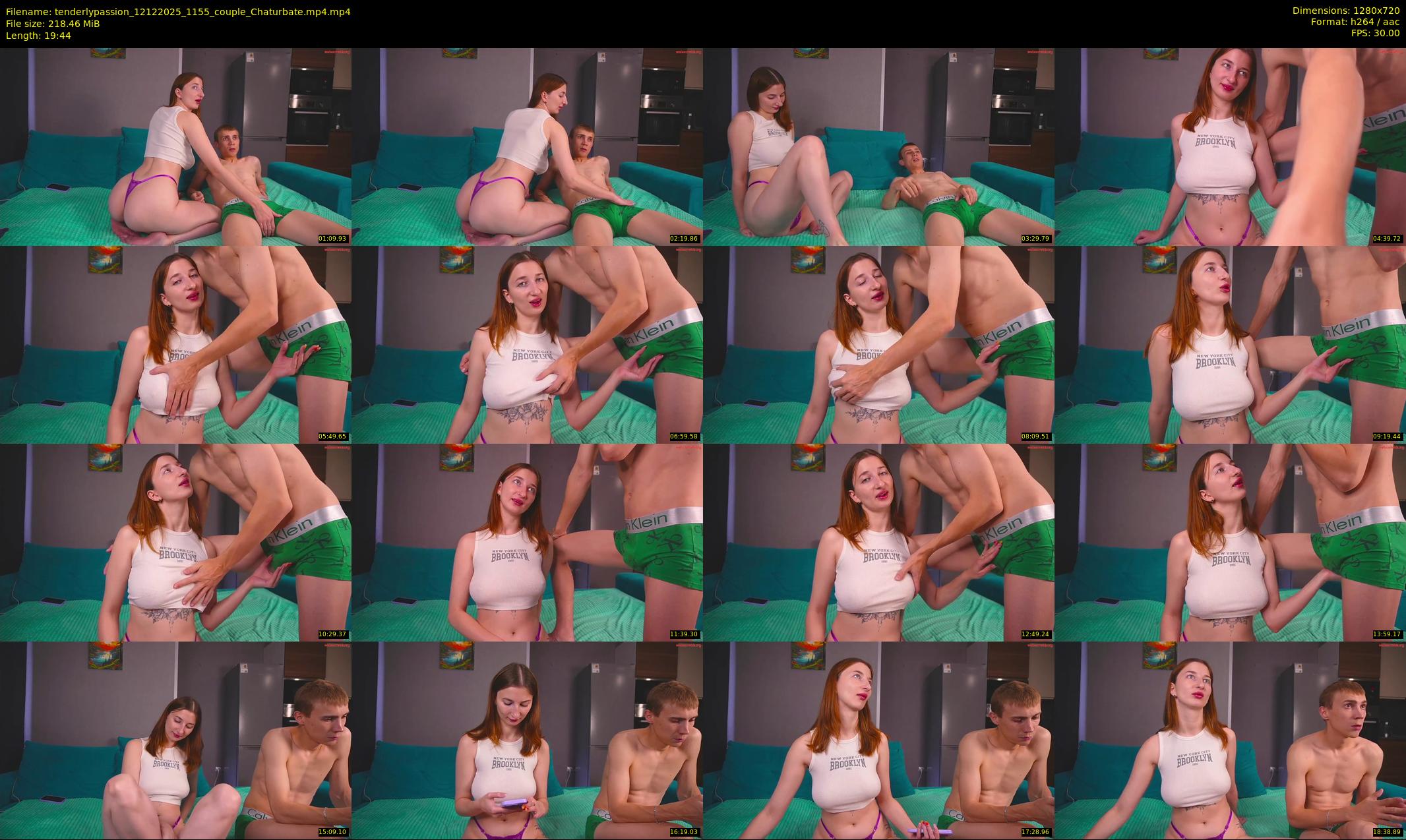 tenderlypassion — 20 minute Chaturbate couple cam show recording, 720p, Dec 12, 2025