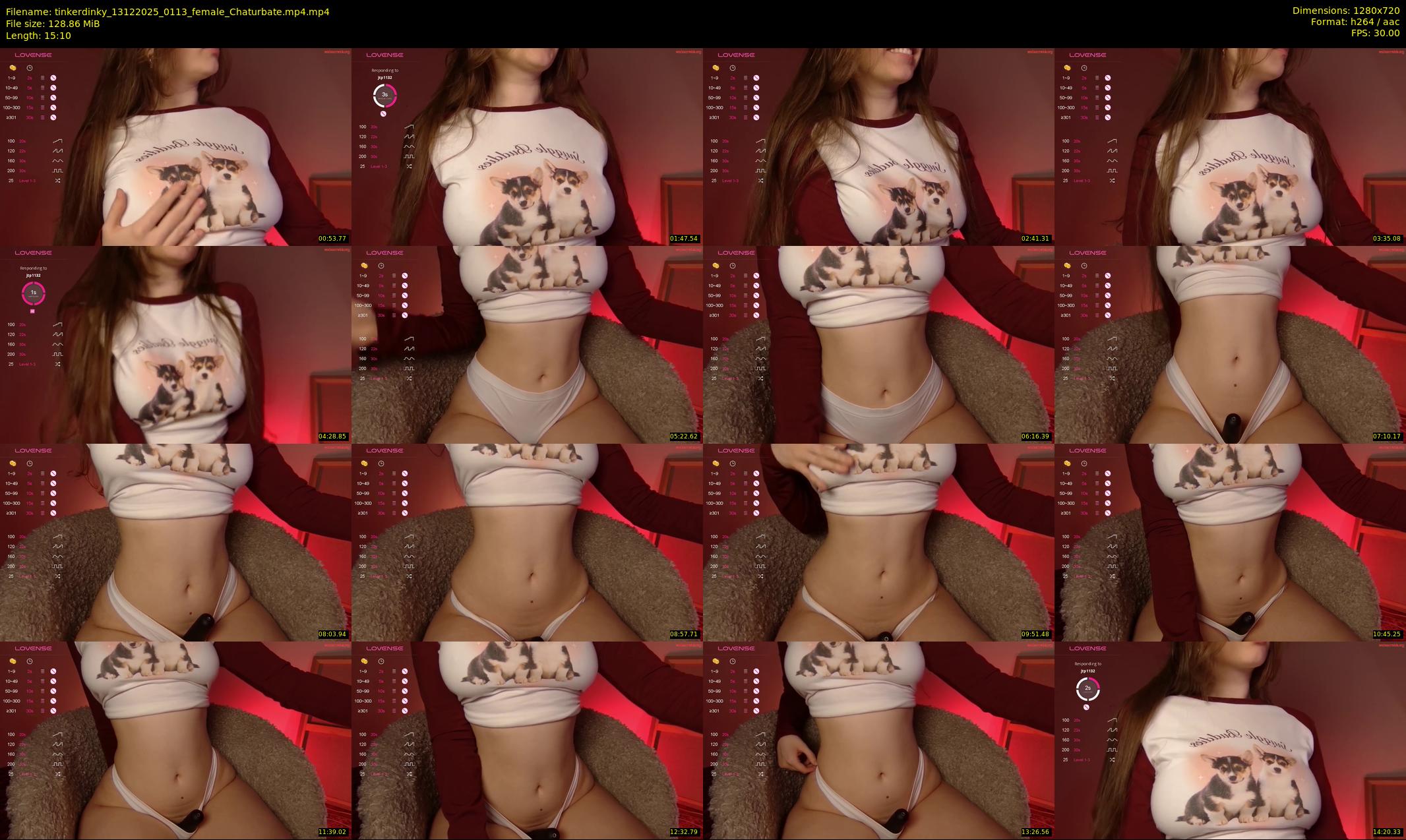tinkerdinky — 16 minute Chaturbate female cam show recording, 720p, Dec 13, 2025