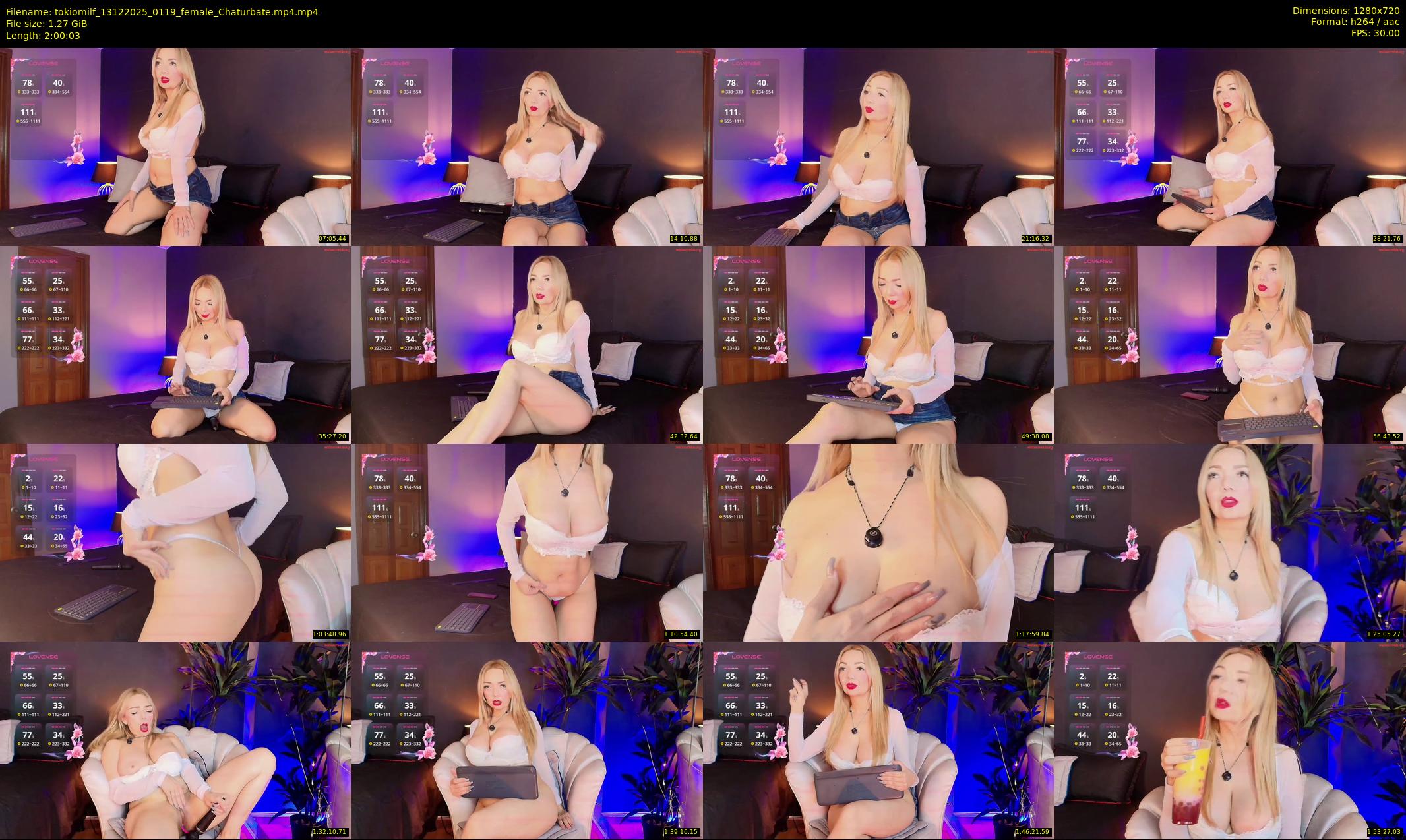 tokiomilf — 121 minute Chaturbate female cam show recording, 720p, Dec 13, 2025