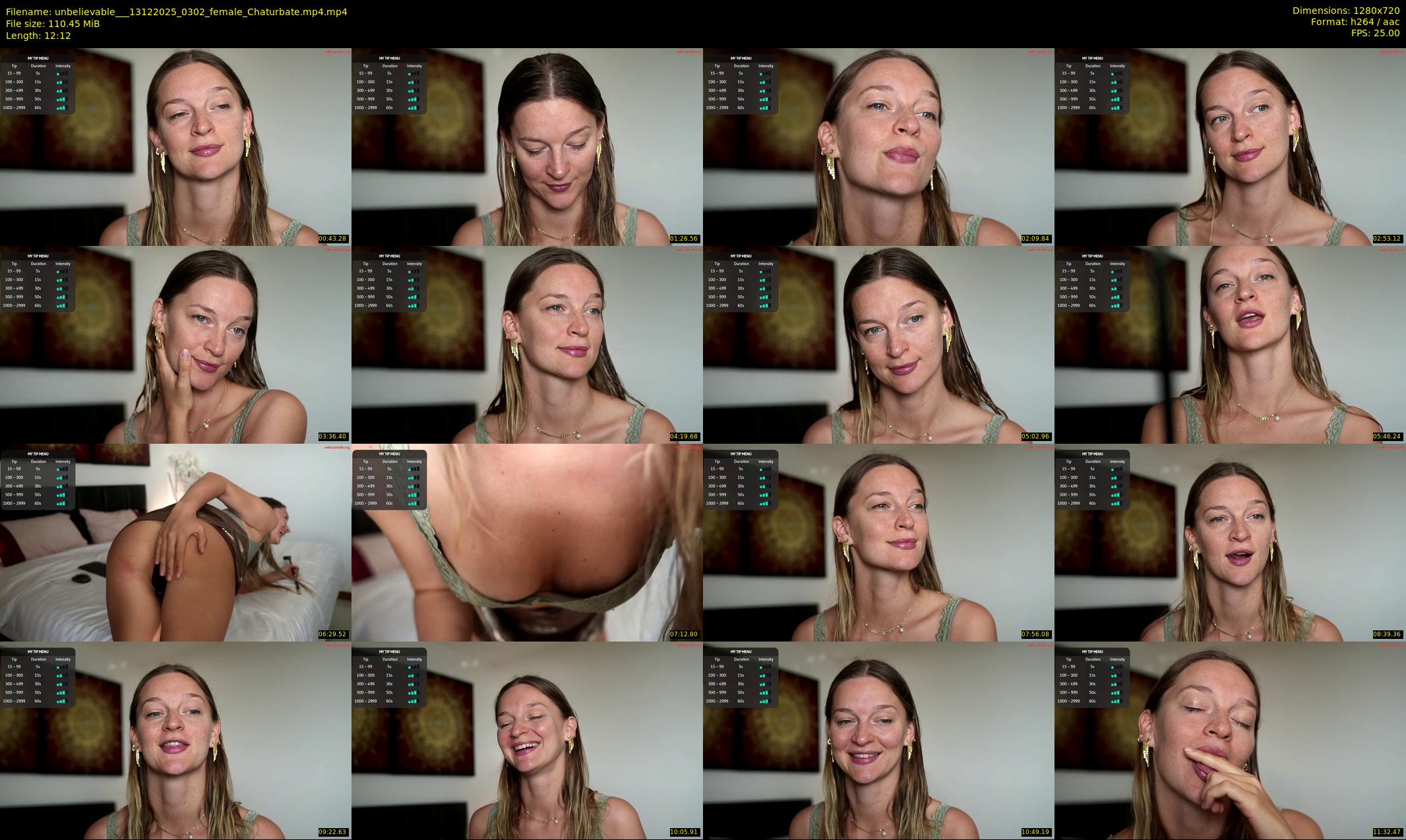 unbelievable__ — 13 minute Chaturbate female cam show recording, 720p, Dec 13, 2025