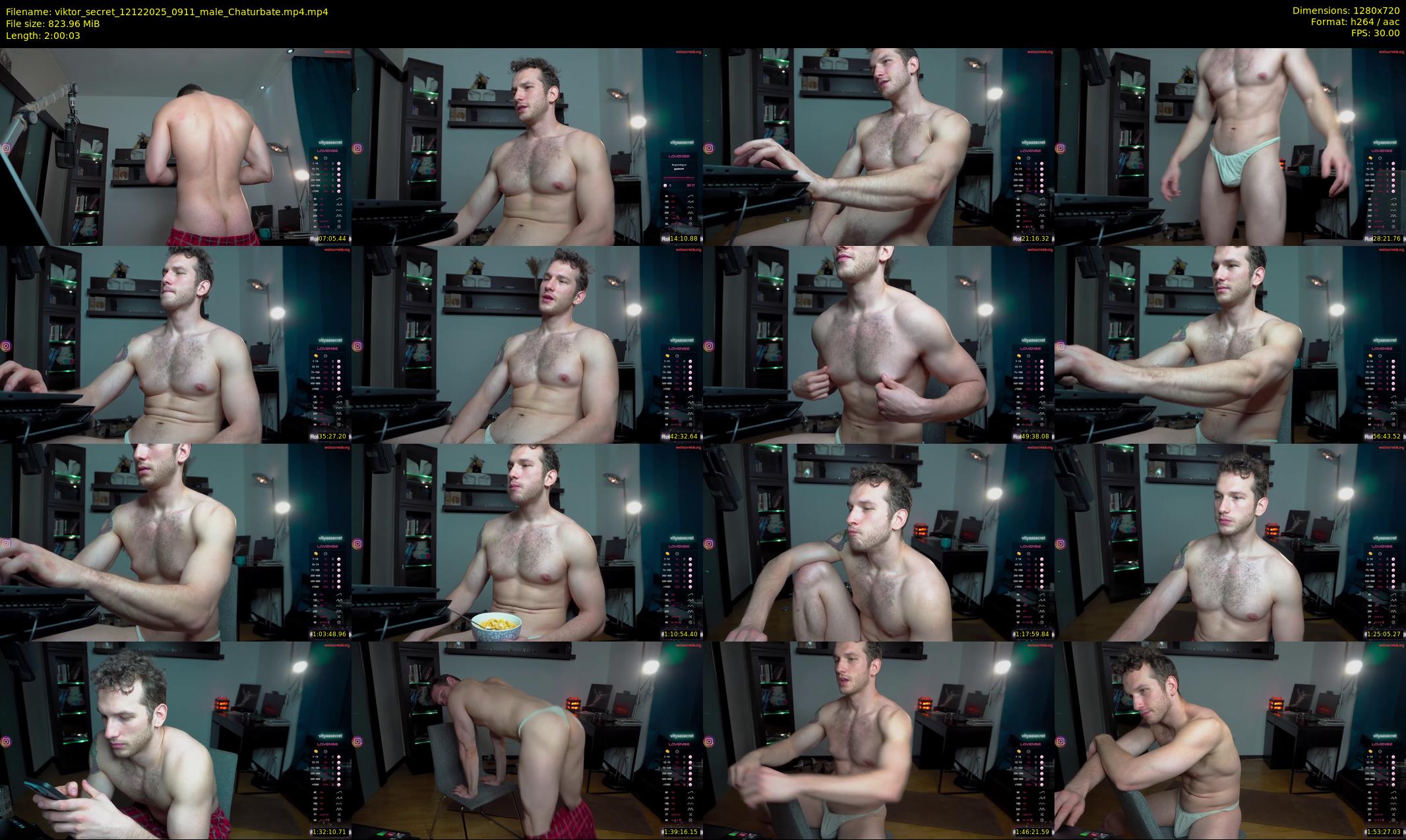 viktor_secret — 121 minute Chaturbate male cam show recording, 720p, Dec 12, 2025