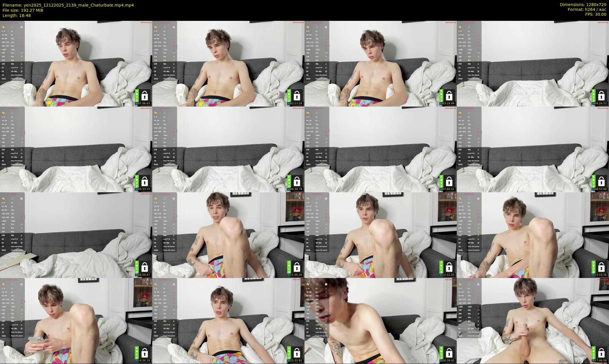yen2025 — 19 minute Chaturbate male cam show recording, 720p, Dec 12, 2025