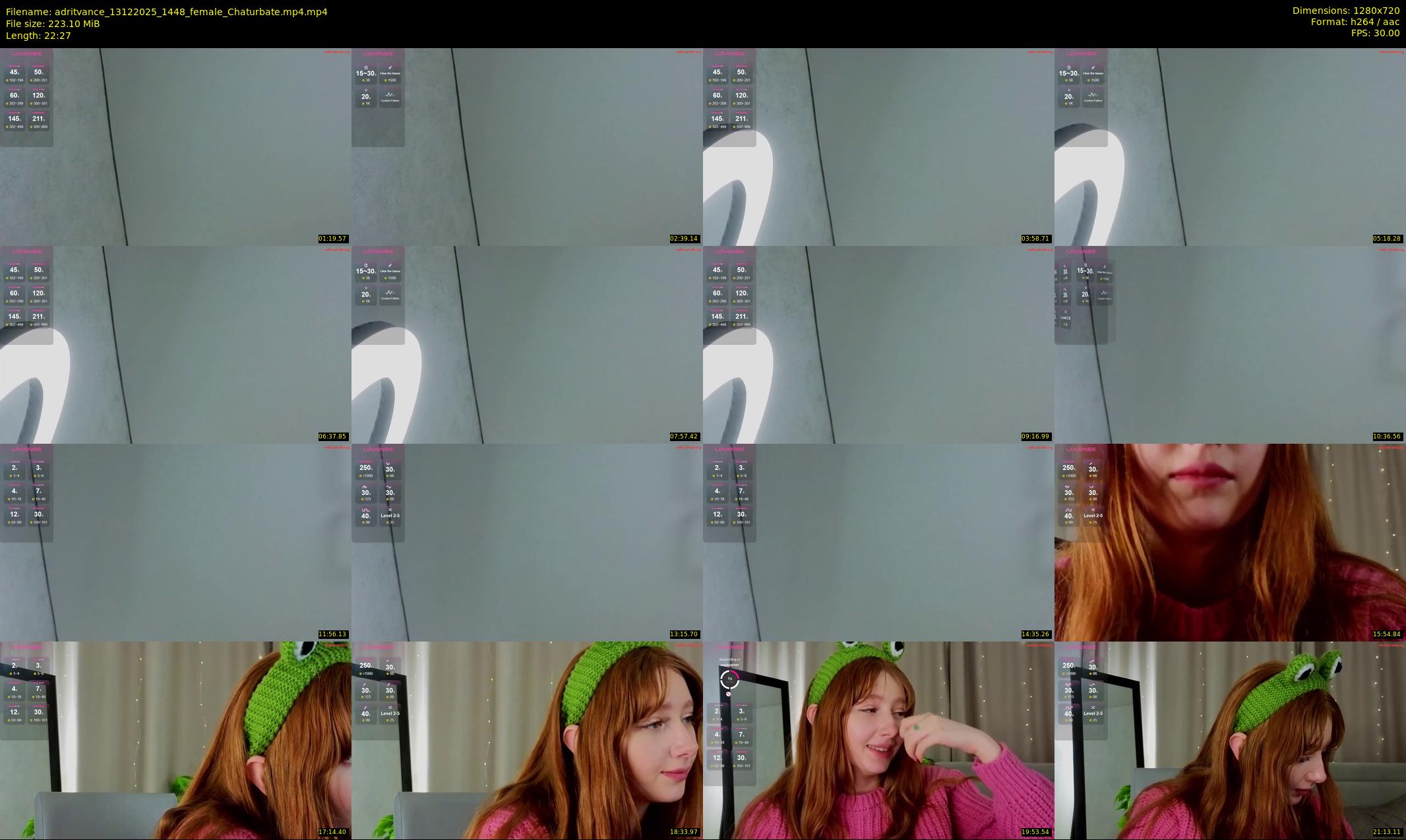 adritvance — 23 minute Chaturbate female cam show recording, 720p, Dec 13, 2025