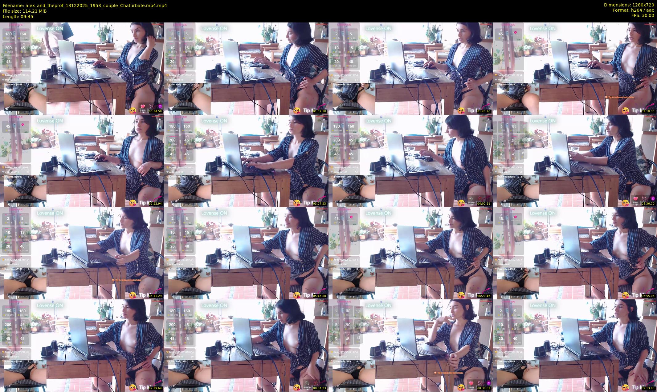 alex_and_theprof — 10 minute Chaturbate couple cam show recording, 720p, Dec 13, 2025