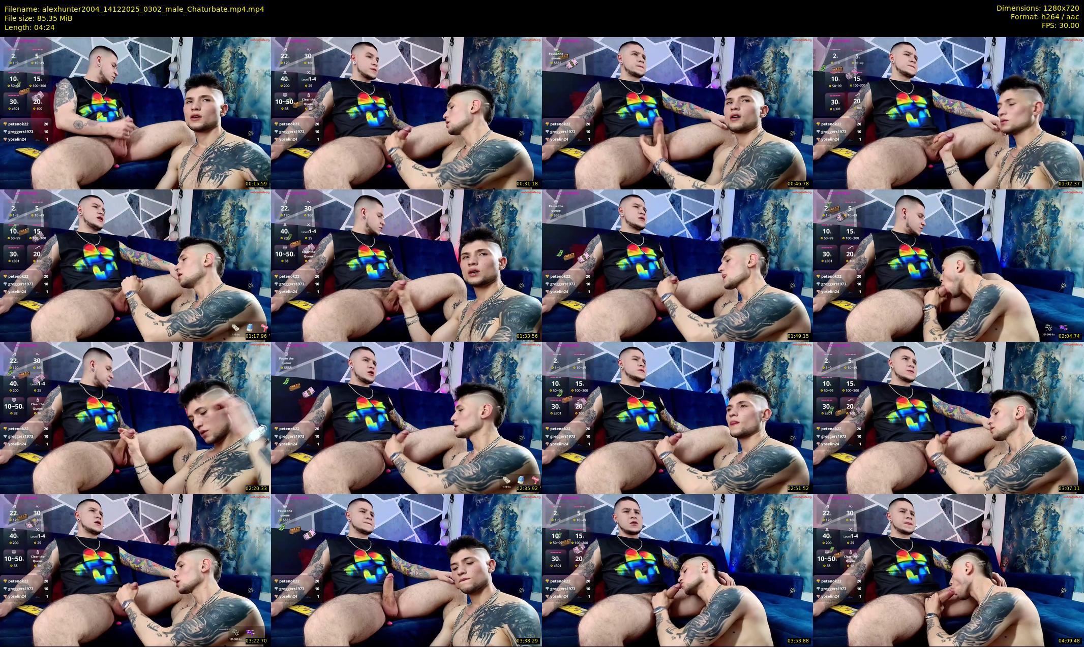 alexhunter2004 — 5 minute Chaturbate male cam show recording, 720p, Dec 14, 2025
