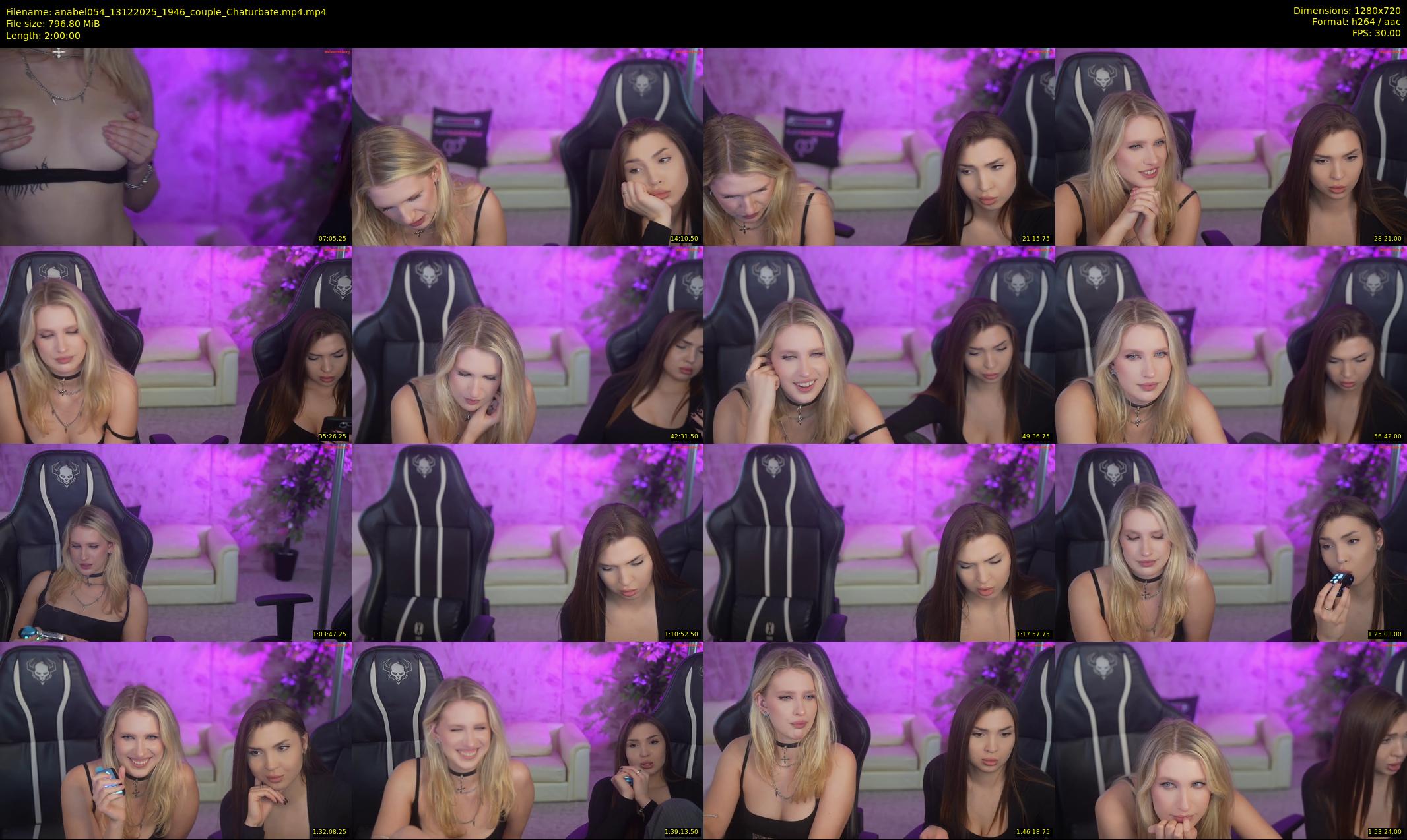 anabel054 — 120 minute Chaturbate female cam show recording, 720p, Dec 13, 2025