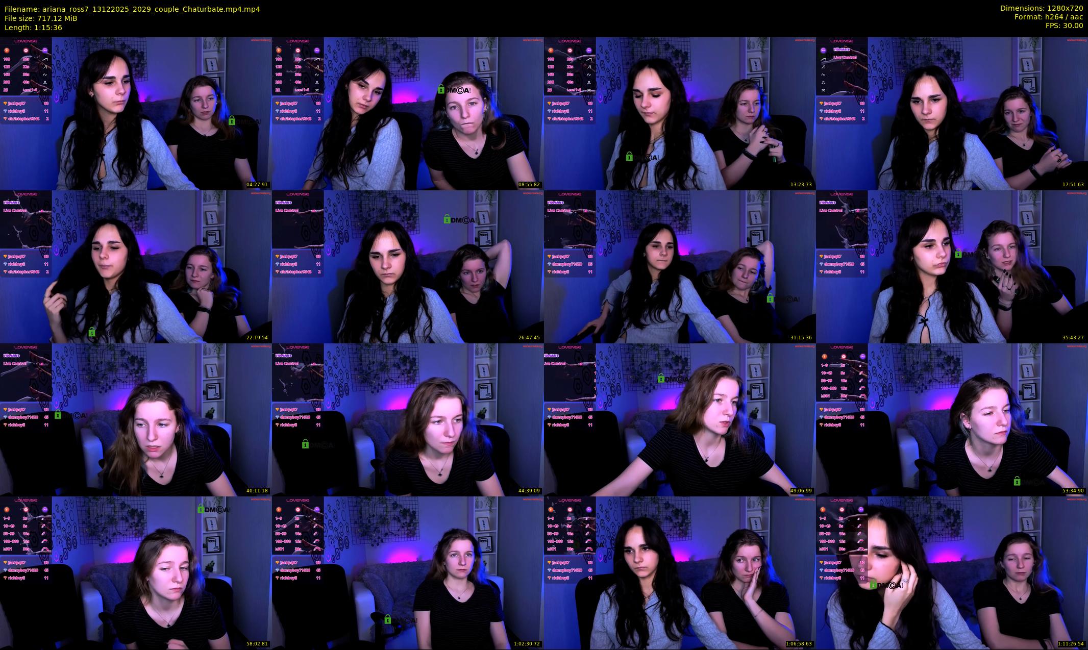 ariana_ross7 — 76 minute Chaturbate couple cam show recording, 720p, Dec 13, 2025