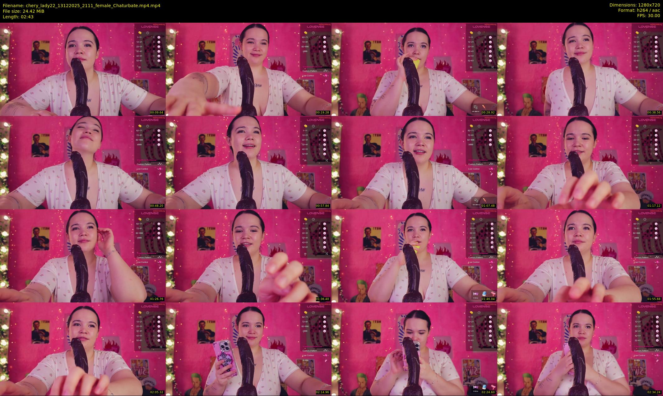 chery_lady22 — 3 minute Chaturbate female cam show recording, 720p, Dec 13, 2025