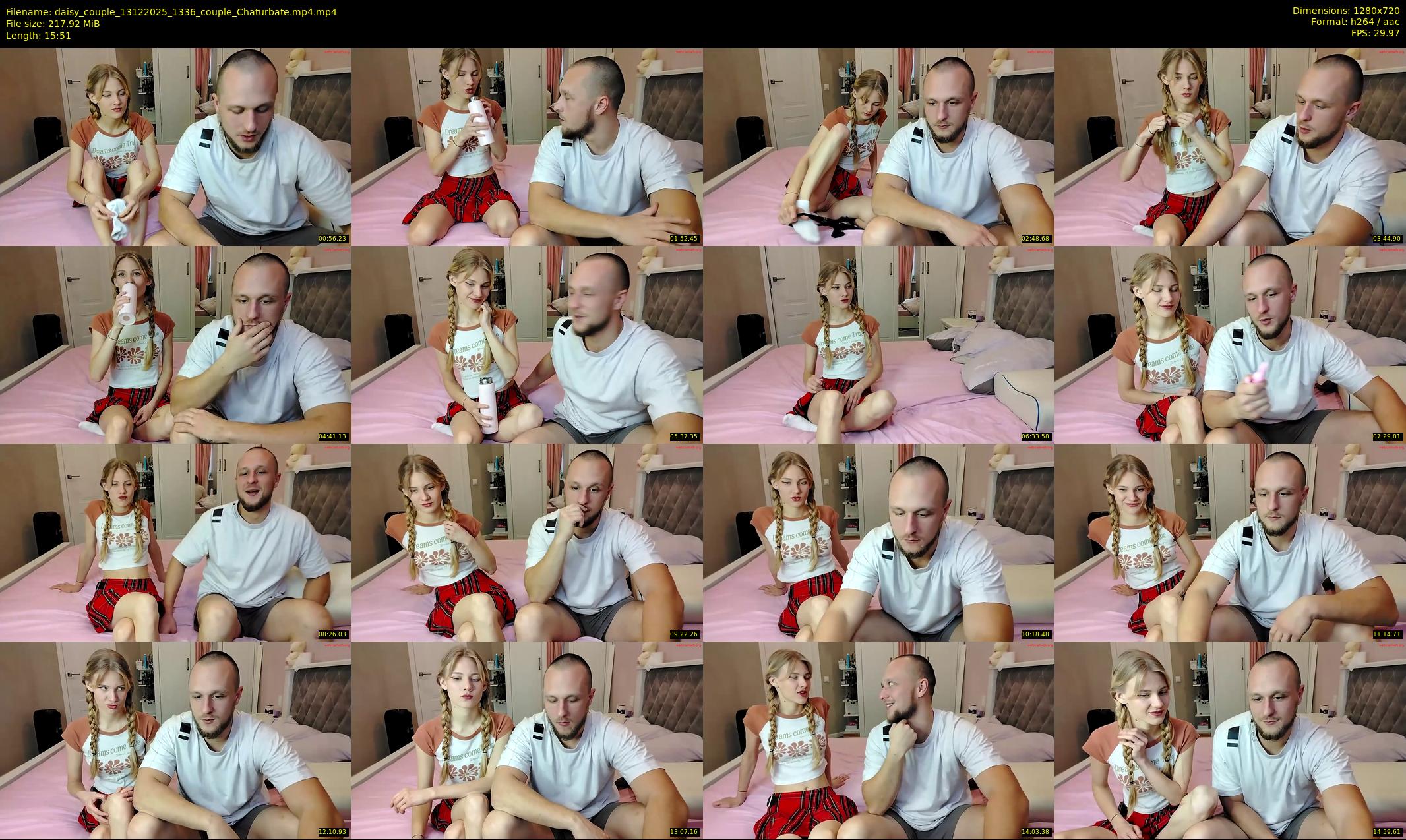 daisy_couple — 16 minute Chaturbate couple cam show recording, 720p, Dec 13, 2025