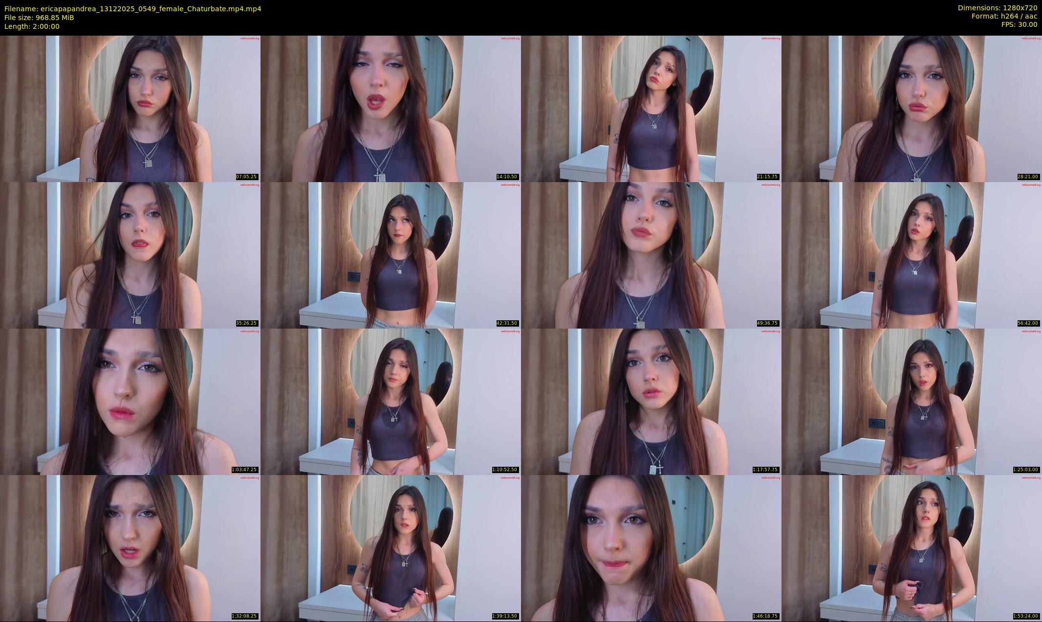 ericapapandrea — 120 minute Chaturbate female cam show recording, 720p, Dec 13, 2025