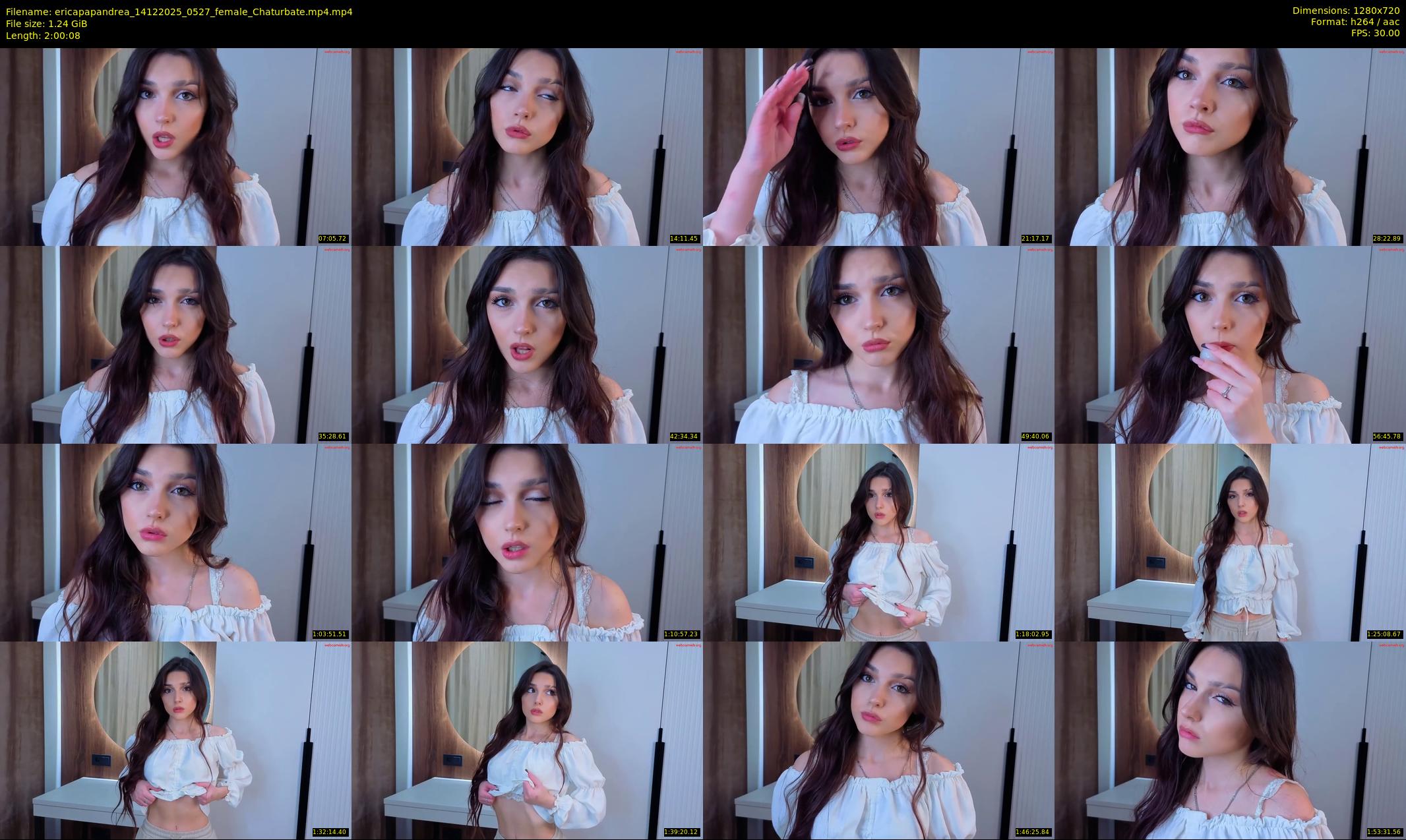 ericapapandrea — 121 minute Chaturbate female cam show recording, 720p, Dec 14, 2025