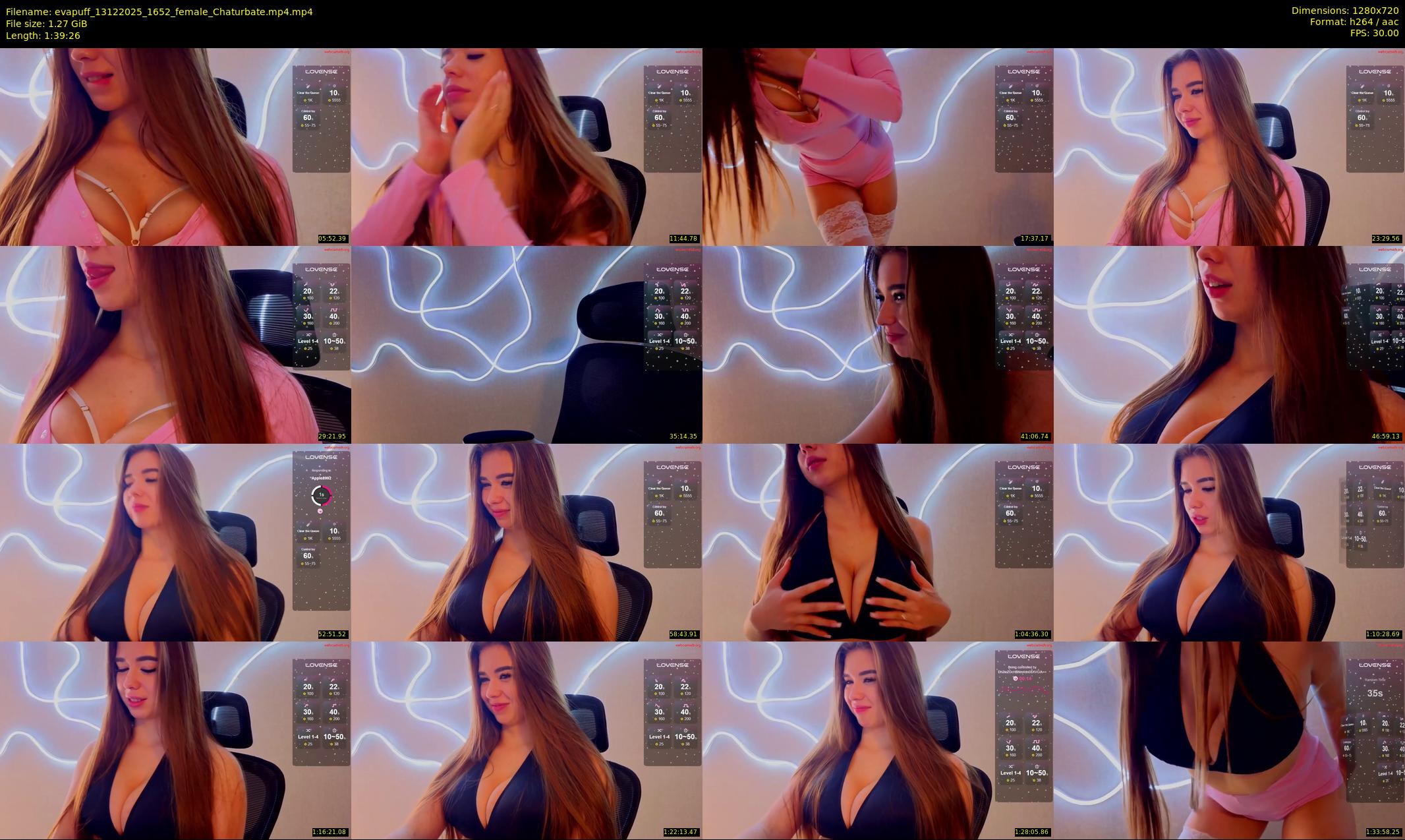 evapuff — 100 minute Chaturbate female cam show recording, 720p, Dec 13, 2025