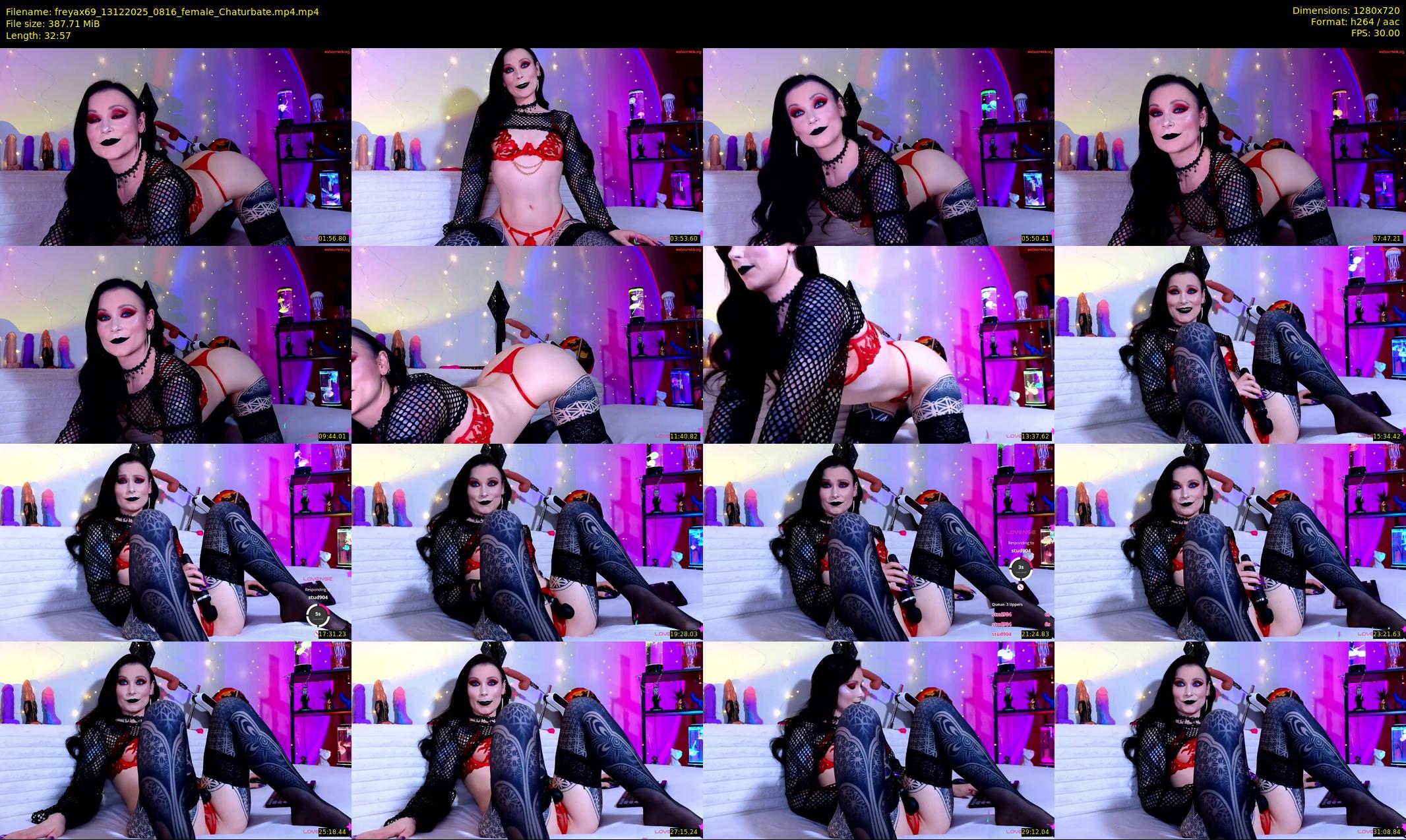 freyax69 — 33 minute Chaturbate female cam show recording, 720p, Dec 13, 2025
