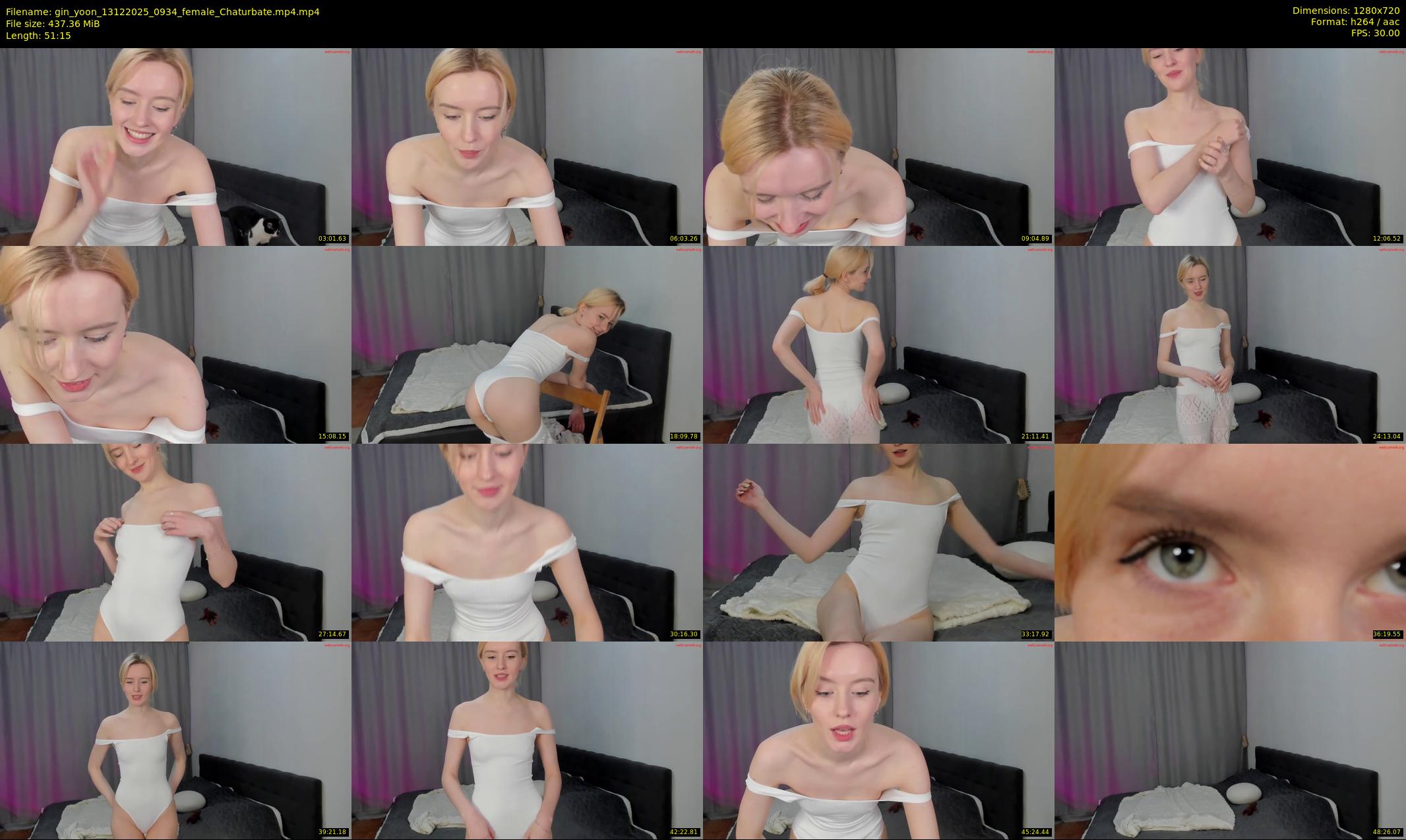 gin_yoon — 52 minute Chaturbate female cam show recording, 720p, Dec 13, 2025