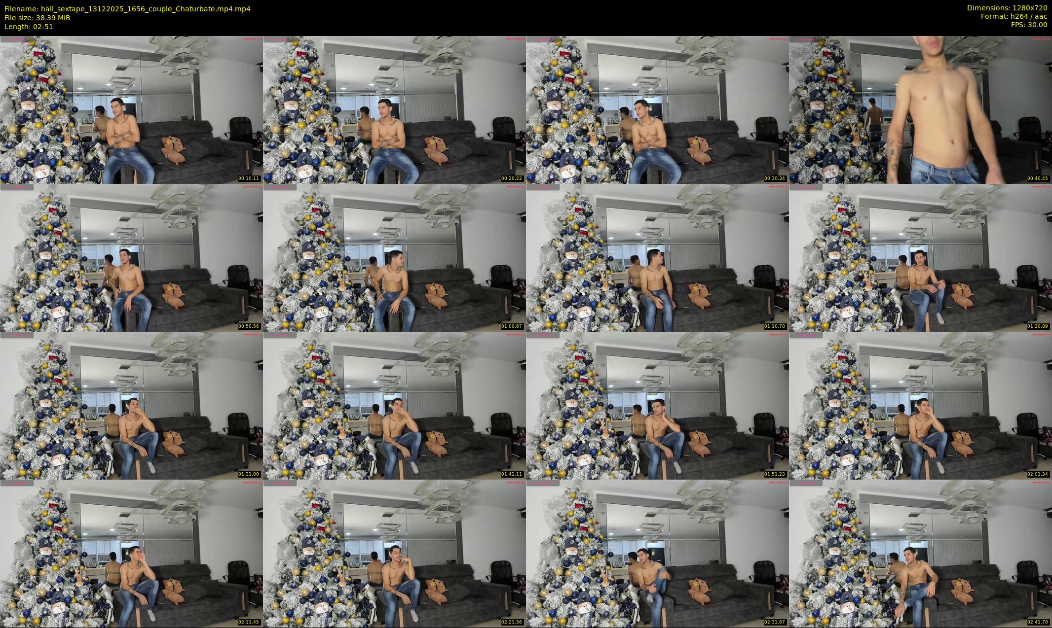 hall_sextape — 3 minute Chaturbate couple cam show recording, 720p, Dec 13, 2025