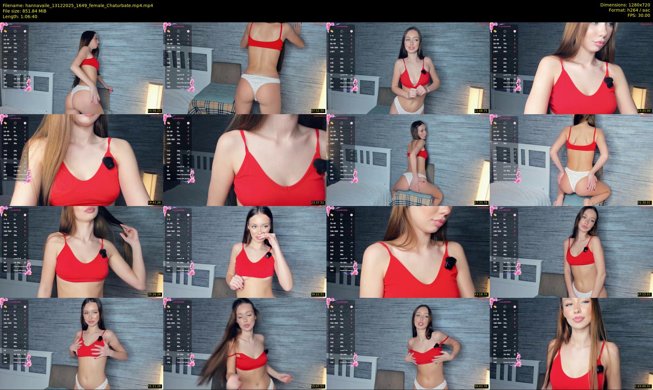 hannavaile — 67 minute Chaturbate female cam show recording, 720p, Dec 13, 2025