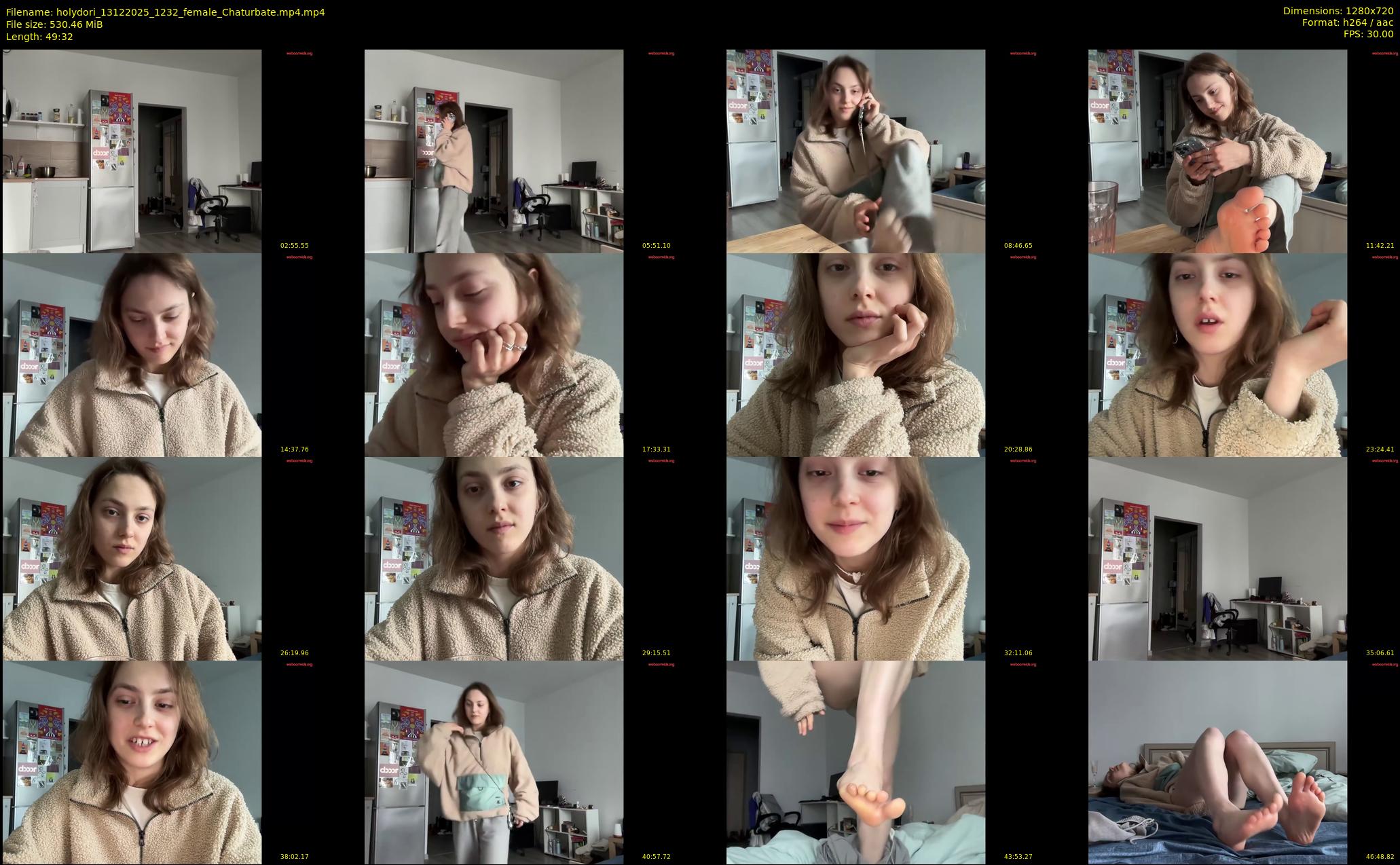 holydori — 50 minute Chaturbate female cam show recording, 720p, Dec 13, 2025