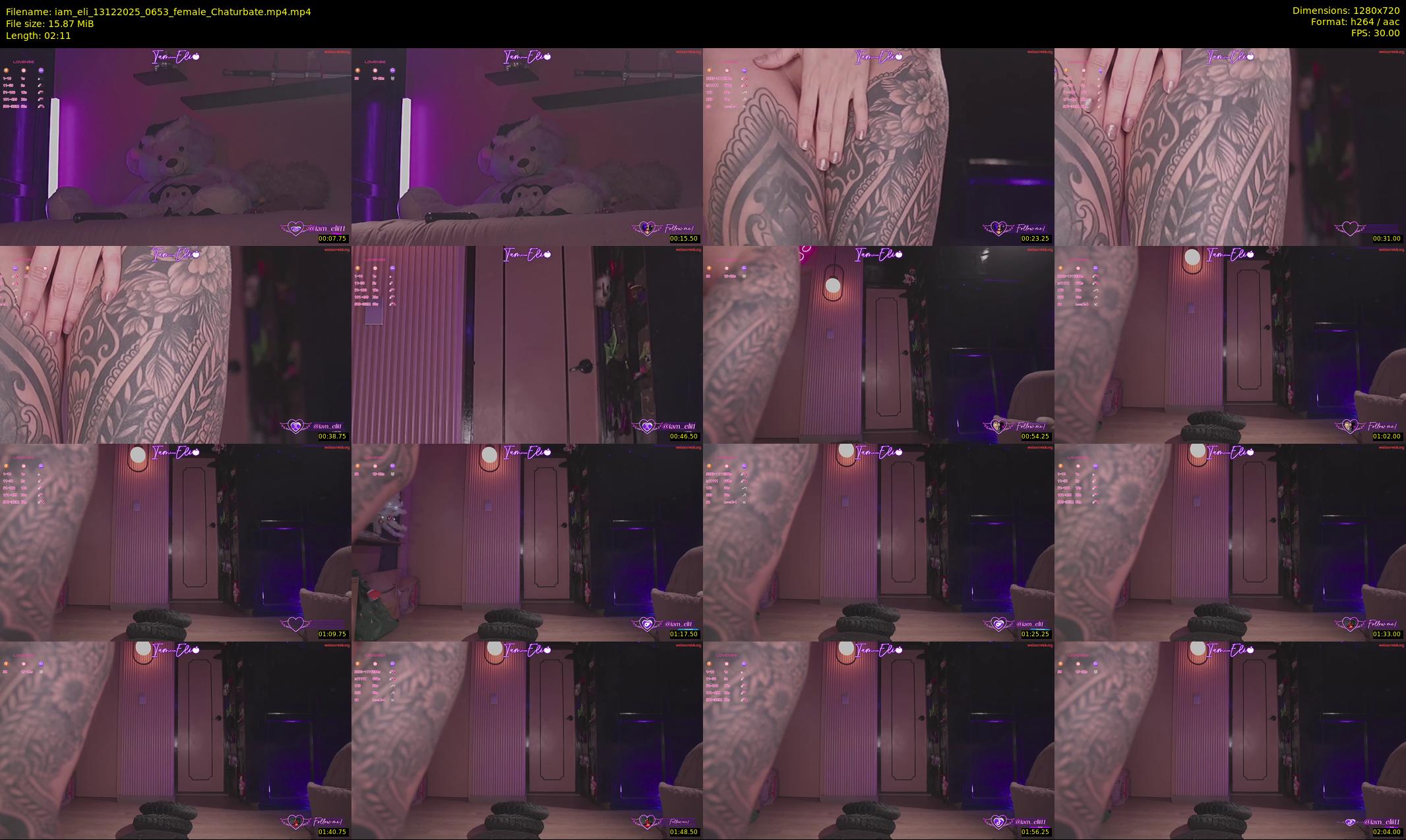 iam_eli — 3 minute Chaturbate female cam show recording, 720p, Dec 13, 2025
