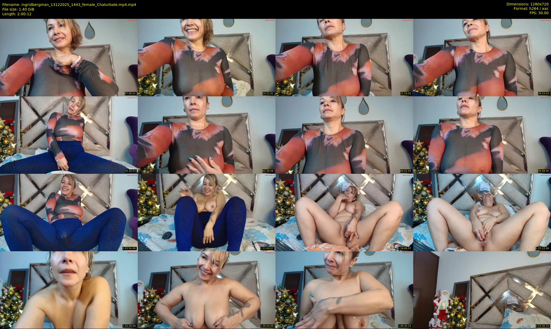 ingridbergman — 121 minute Chaturbate female cam show recording, 720p, Dec 13, 2025