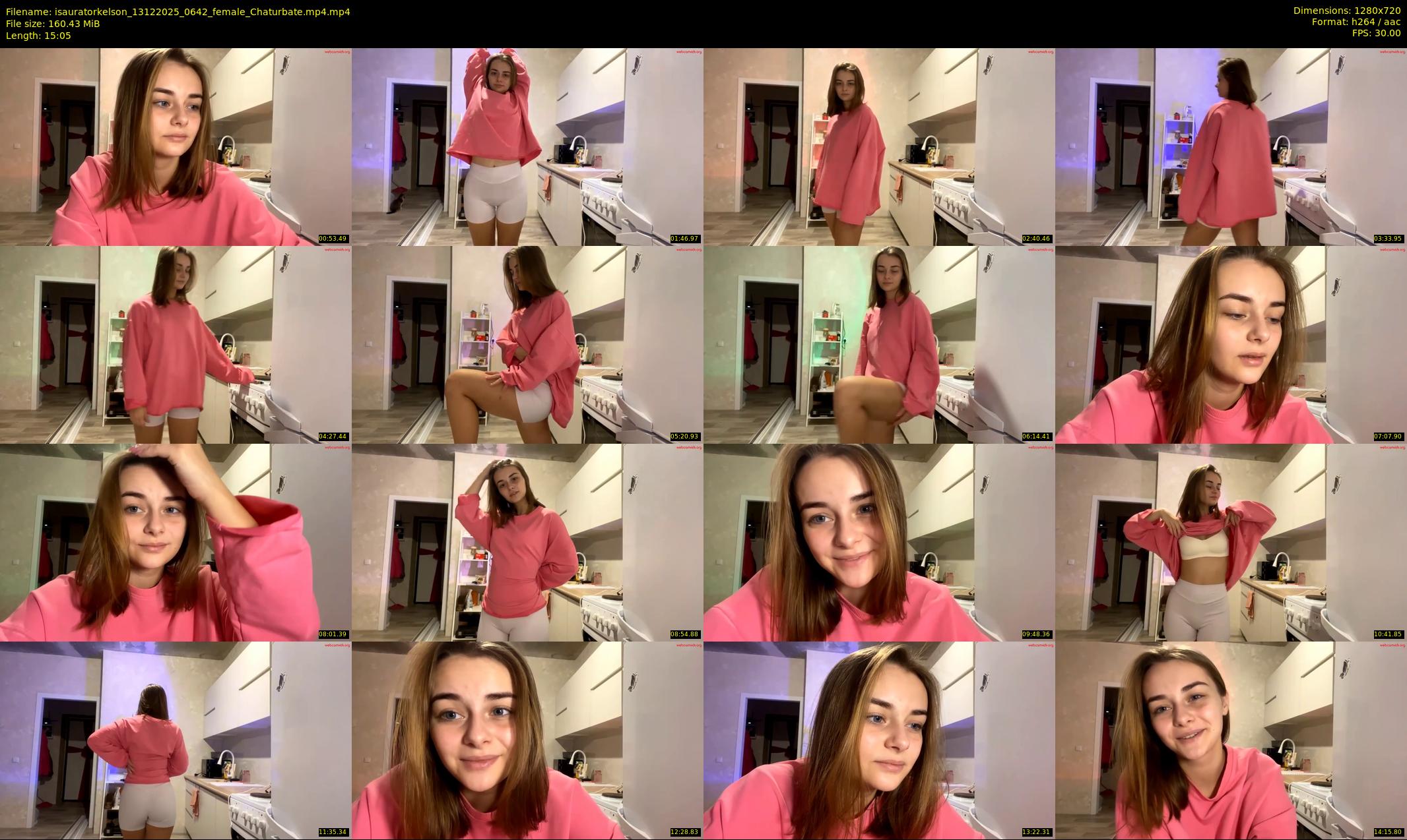 isauratorkelson — 16 minute Chaturbate female cam show recording, 720p, Dec 13, 2025