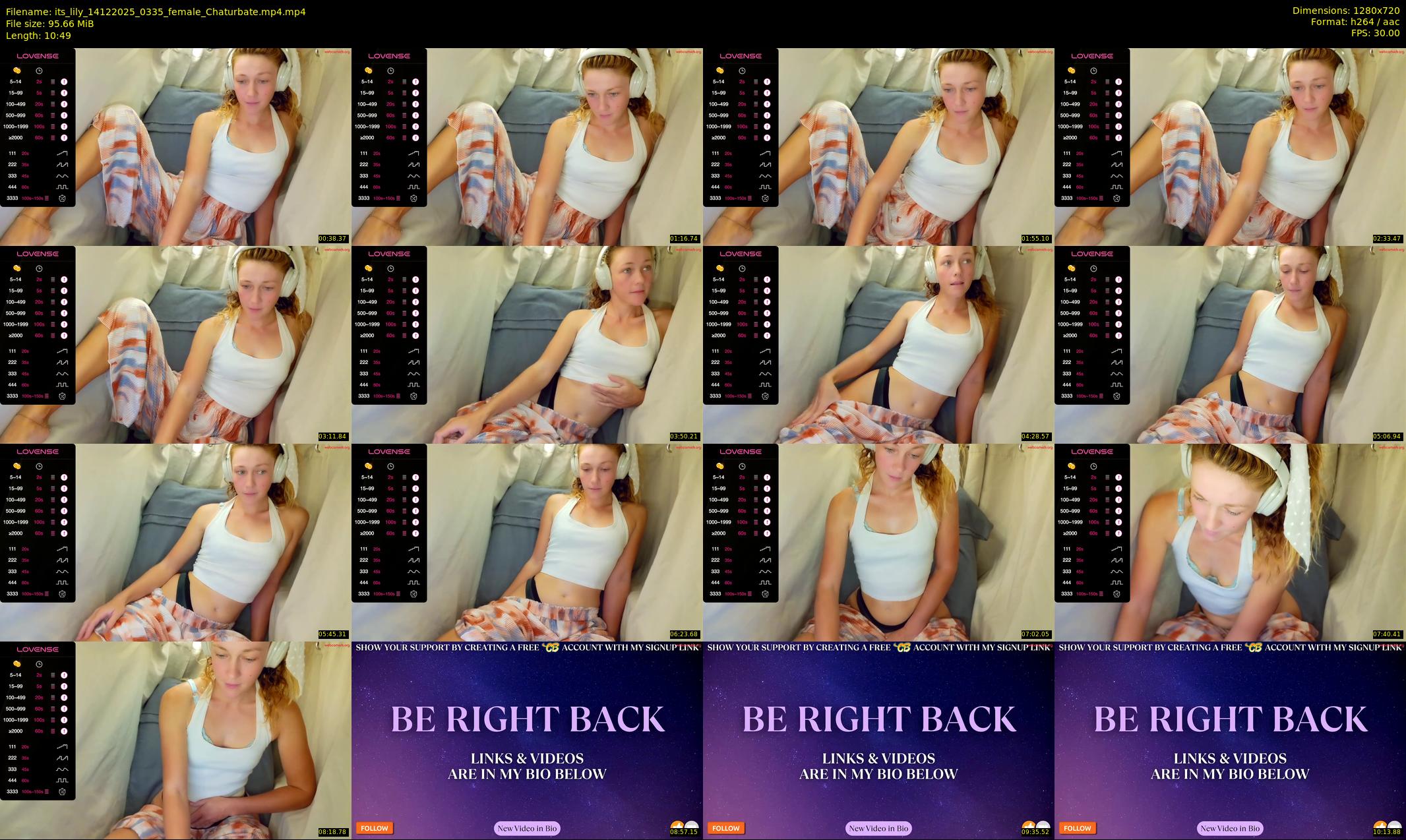 its_lily — 11 minute Chaturbate female cam show recording, 720p, Dec 14, 2025