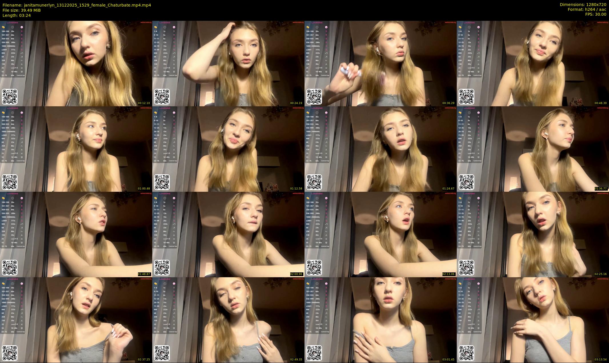 janitamunerlyn — 4 minute Chaturbate female cam show recording, 720p, Dec 13, 2025