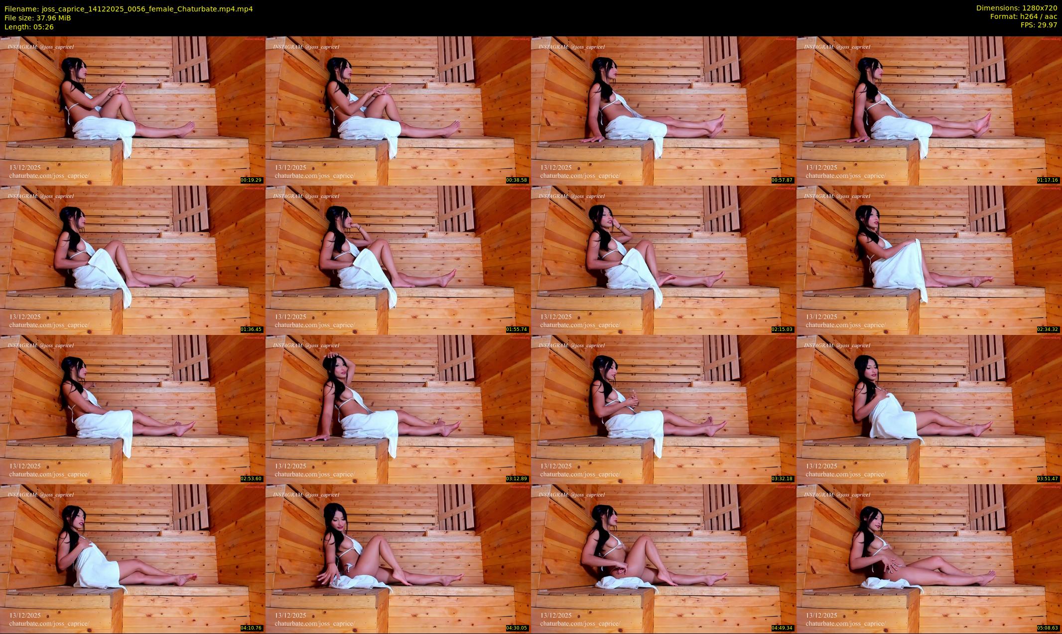 joss_caprice — 6 minute Chaturbate female cam show recording, 720p, Dec 14, 2025