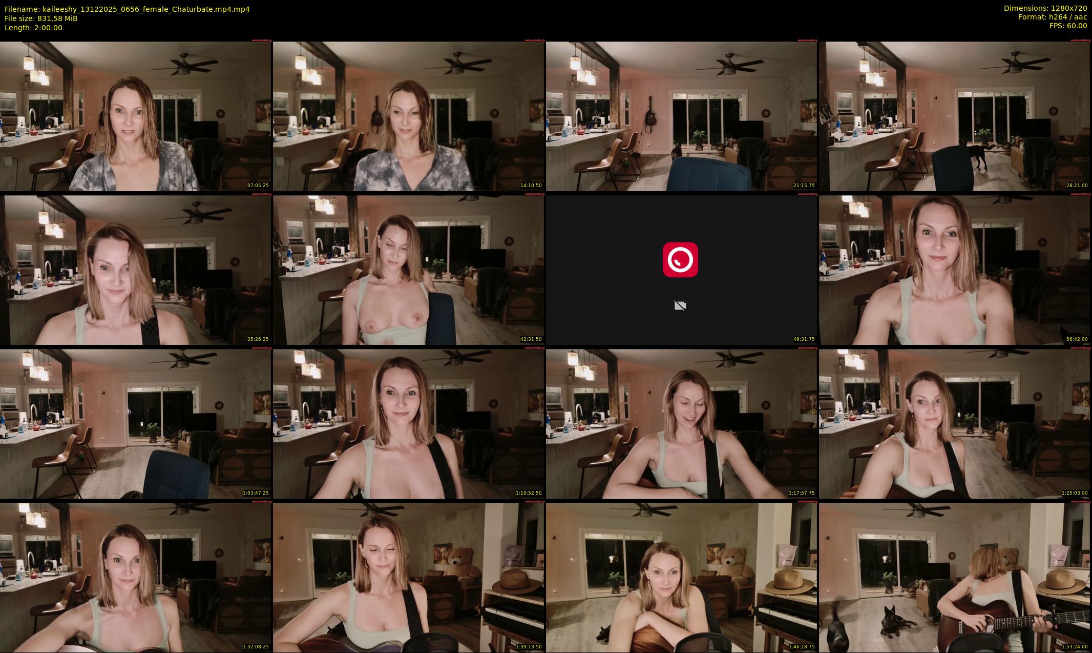 kaileeshy — 120 minute Chaturbate female cam show recording, 720p, Dec 13, 2025