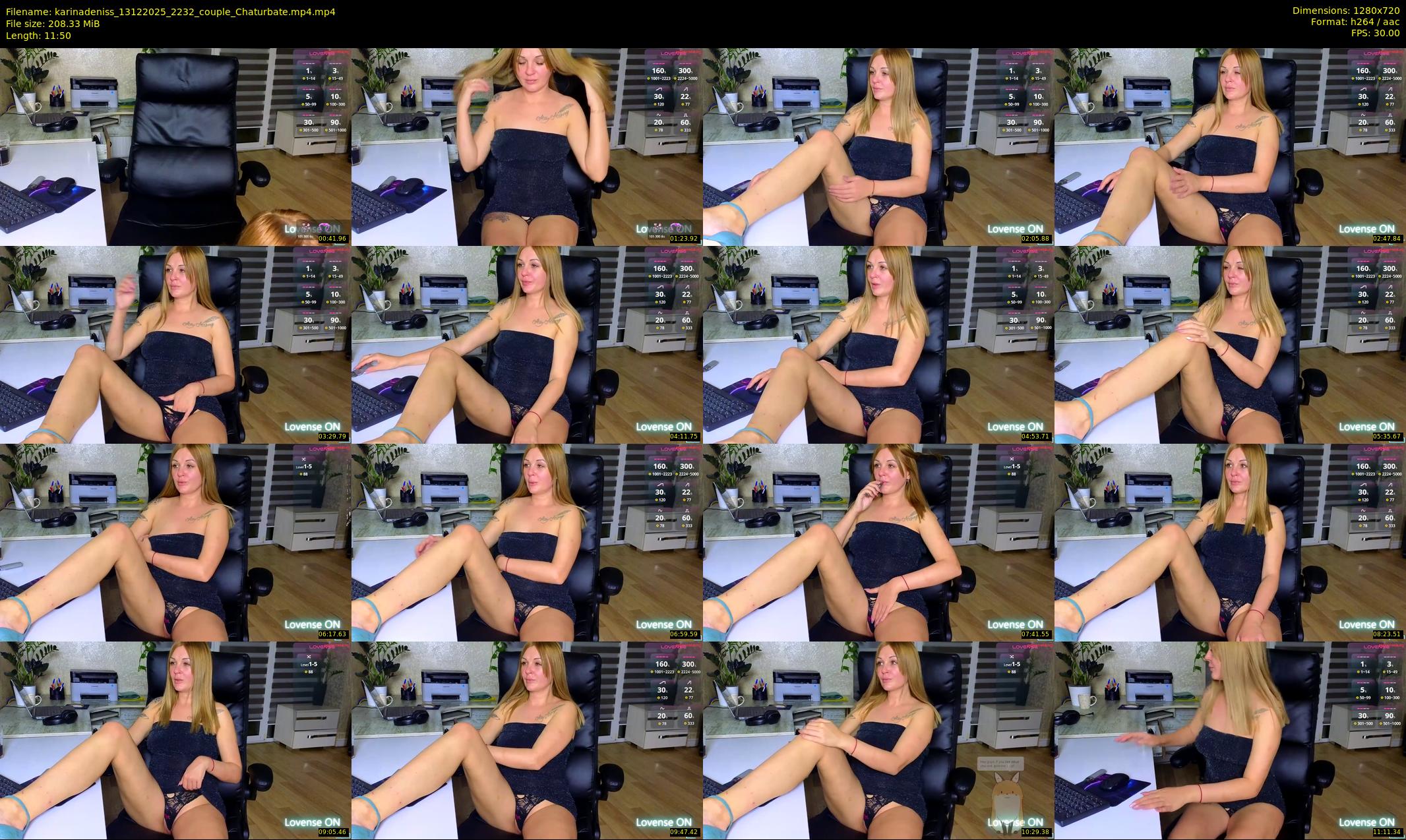 karinadeniss — 12 minute Chaturbate couple cam show recording, 720p, Dec 13, 2025