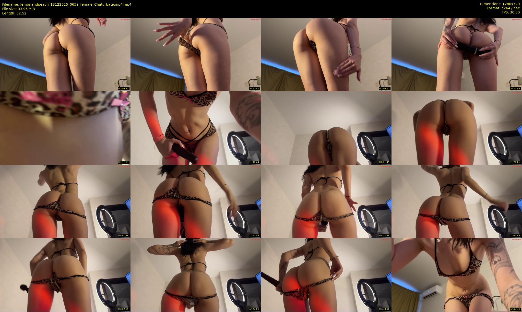 lemonandpeach — 3 minute Chaturbate couple cam show recording, 720p, Dec 13, 2025