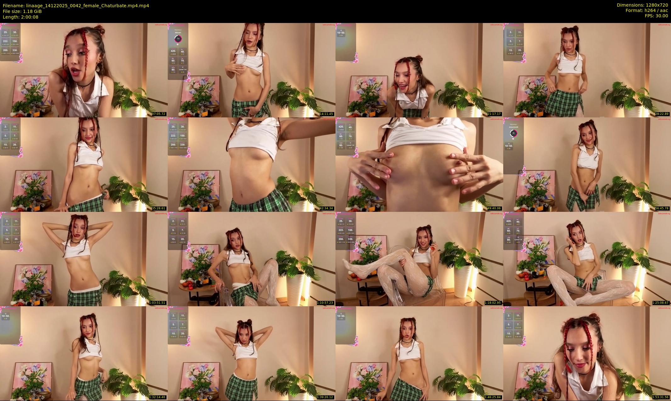 linaage — 121 minute Chaturbate female cam show recording, 720p, Dec 14, 2025