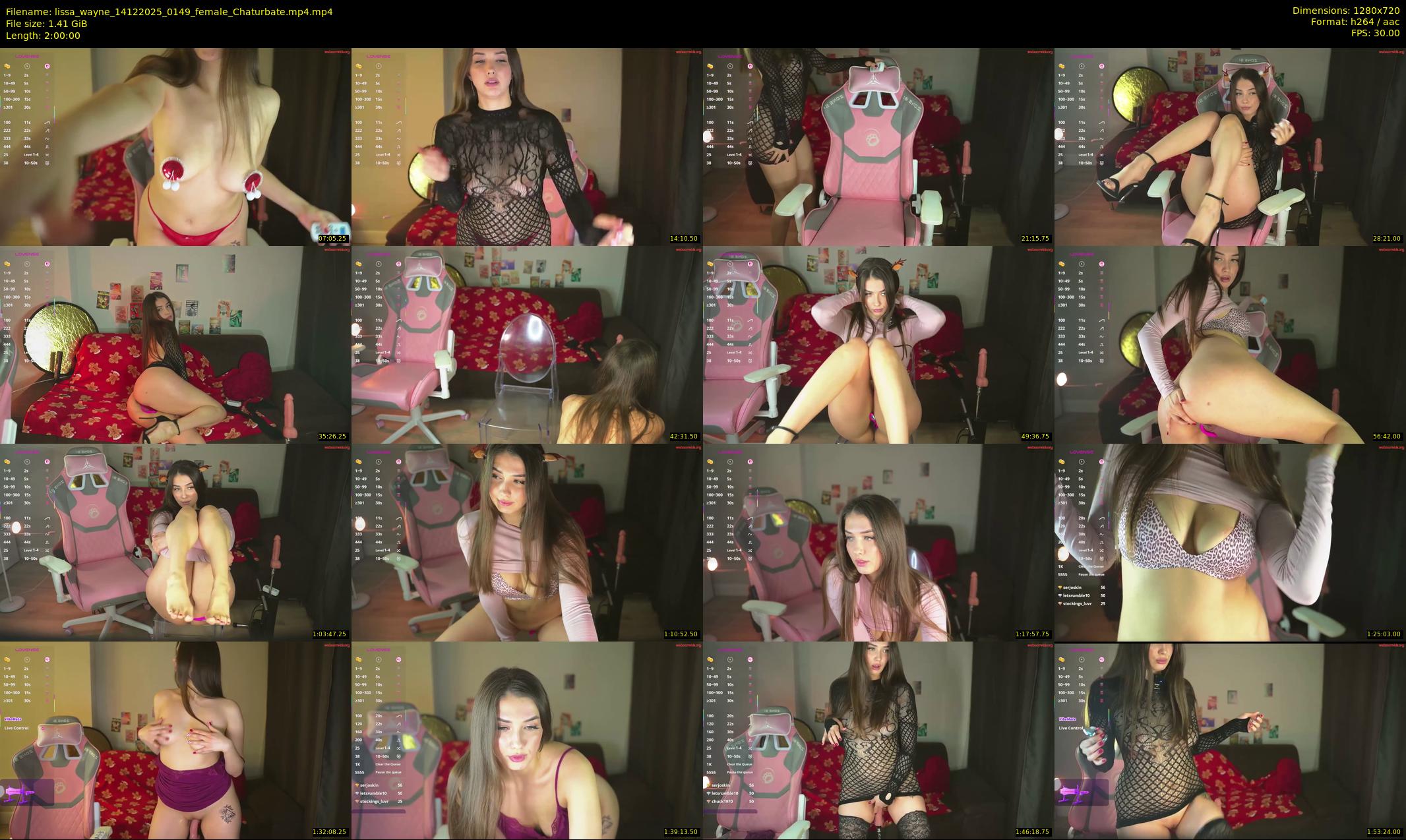 lissa_wayne — 120 minute Chaturbate female cam show recording, 720p, Dec 14, 2025