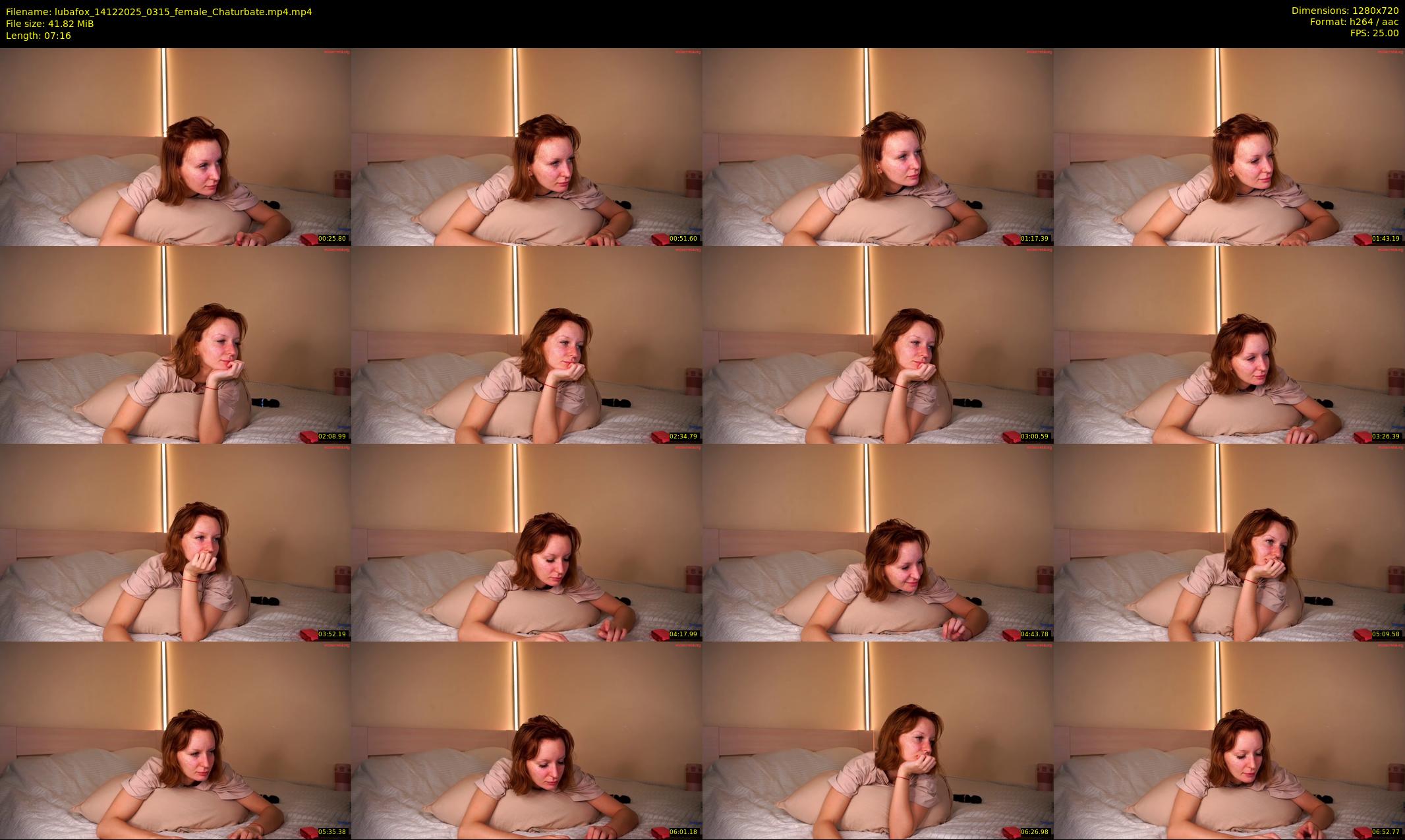 lubafox — 8 minute Chaturbate female cam show recording, 720p, Dec 14, 2025