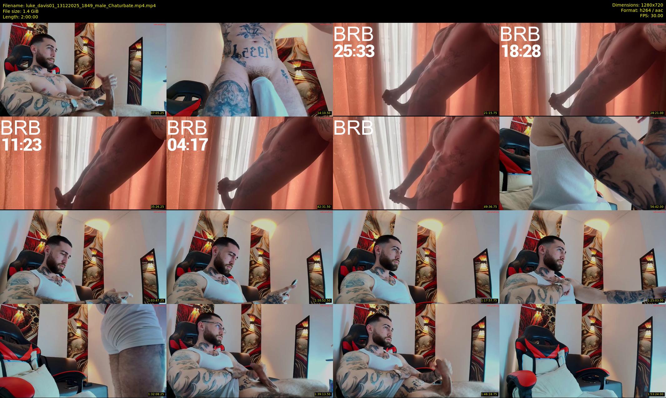 luke_davis01 — 120 minute Chaturbate male cam show recording, 720p, Dec 13, 2025