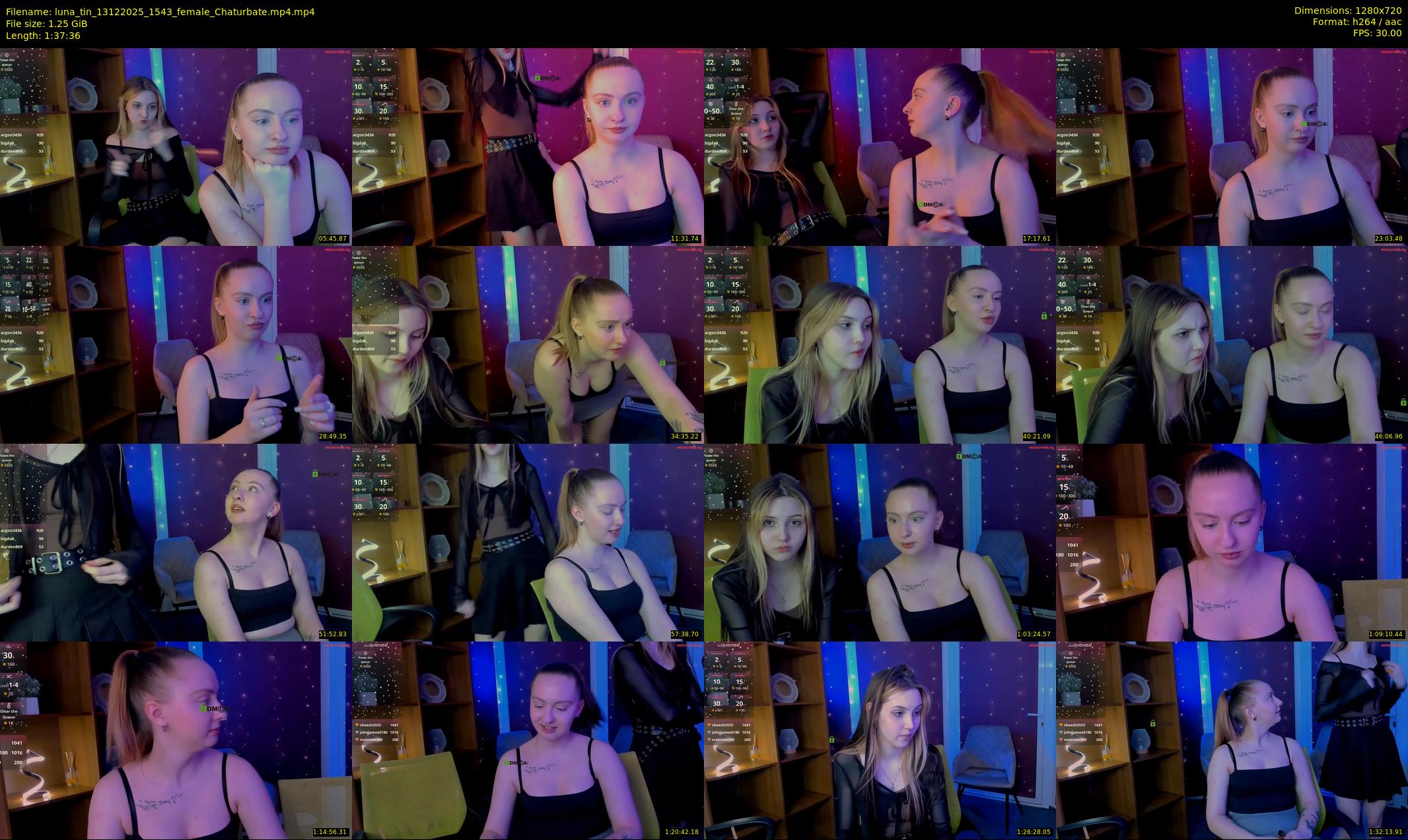 luna_tin — 98 minute Chaturbate couple cam show recording, 720p, Dec 13, 2025