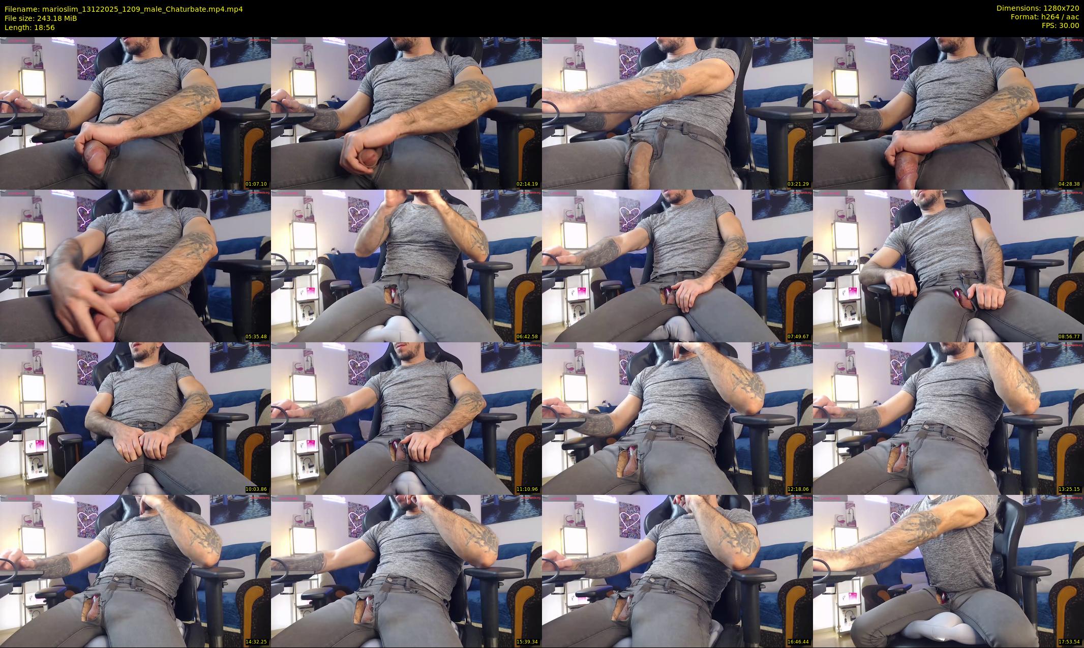 marioslim — 19 minute Chaturbate male cam show recording, 720p, Dec 13, 2025