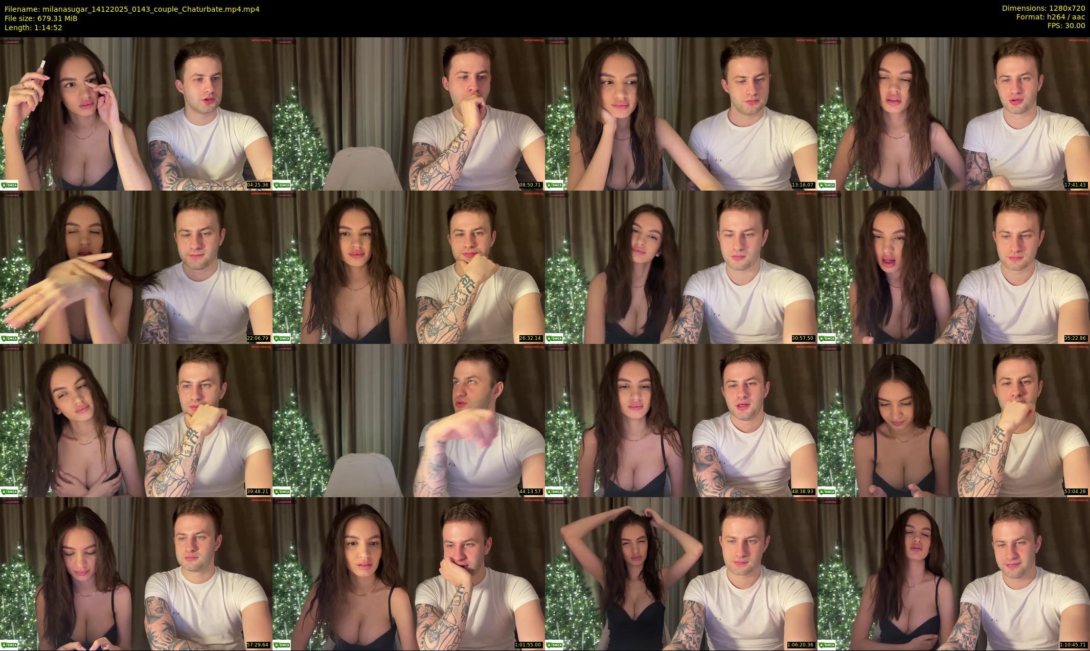 milanasugar — 75 minute Chaturbate couple cam show recording, 720p, Dec 14, 2025