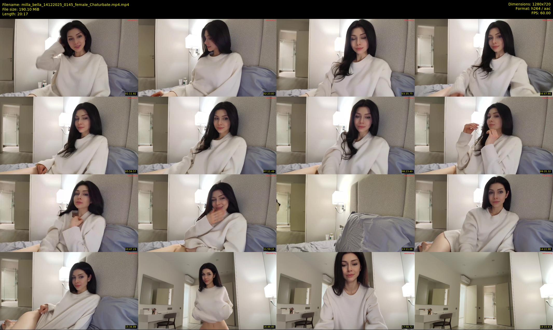 milla_bella — 21 minute Chaturbate female cam show recording, 720p, Dec 14, 2025