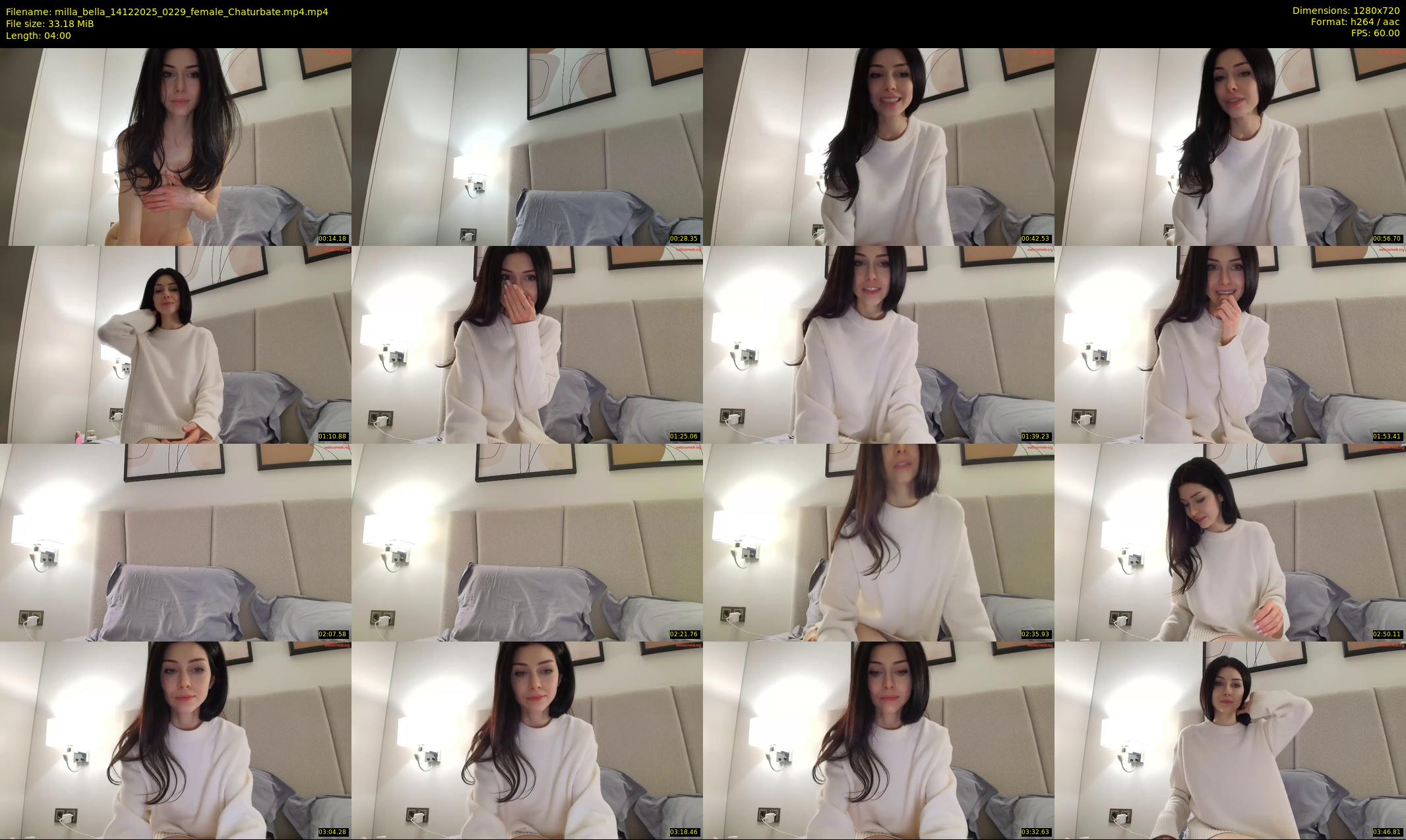 milla_bella — 4 minute Chaturbate female cam show recording, 720p, Dec 14, 2025