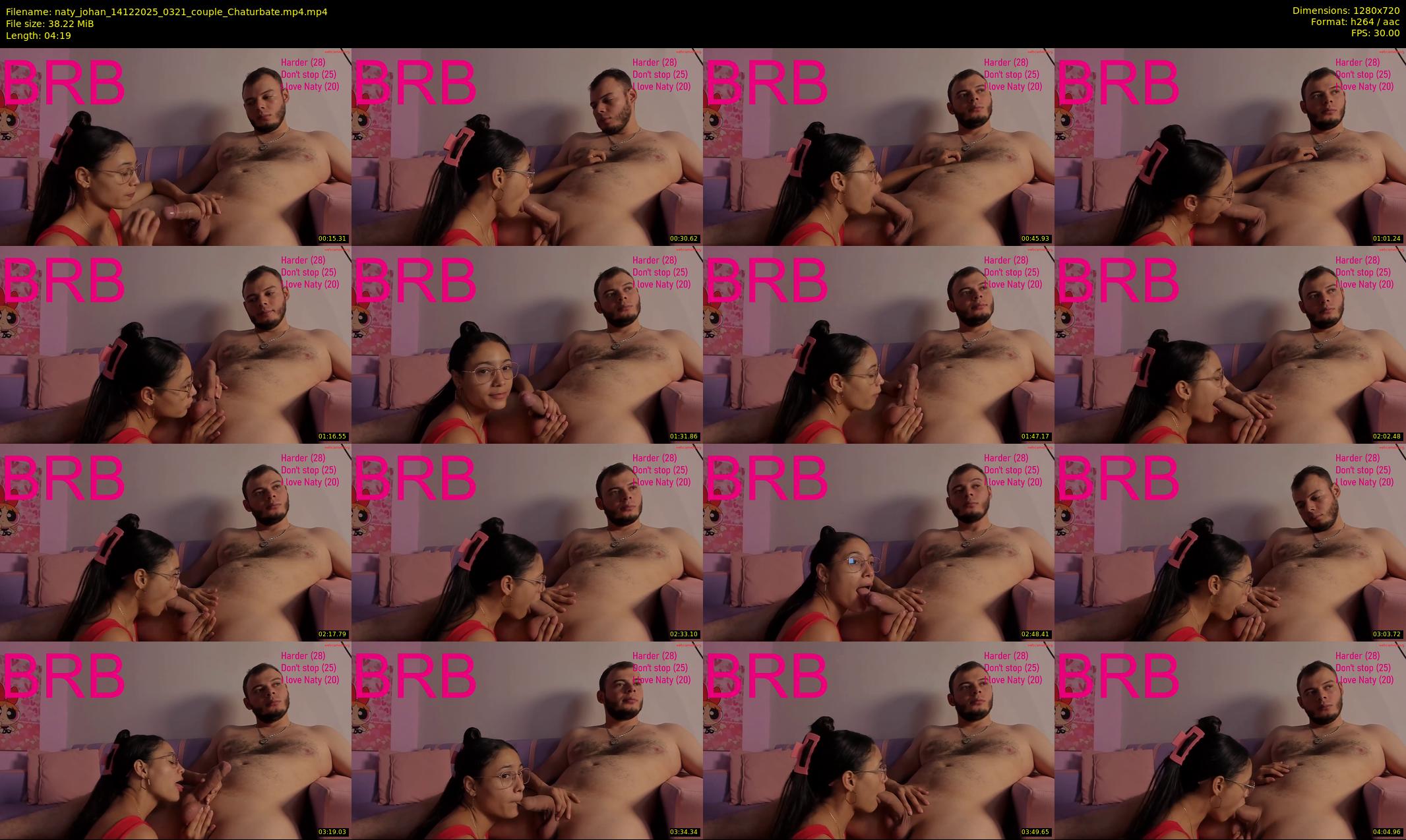 naty_johan — 5 minute Chaturbate couple cam show recording, 720p, Dec 14, 2025