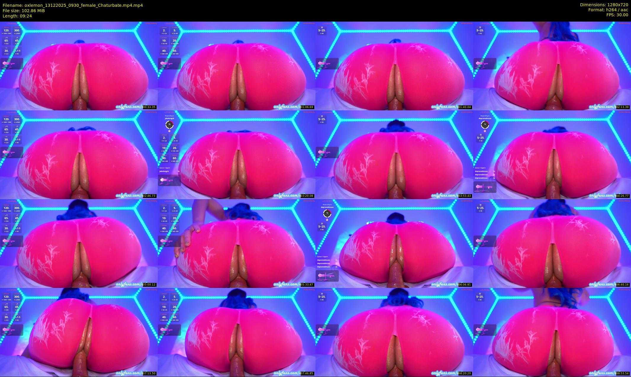 oxlemon — 10 minute Chaturbate female cam show recording, 720p, Dec 13, 2025