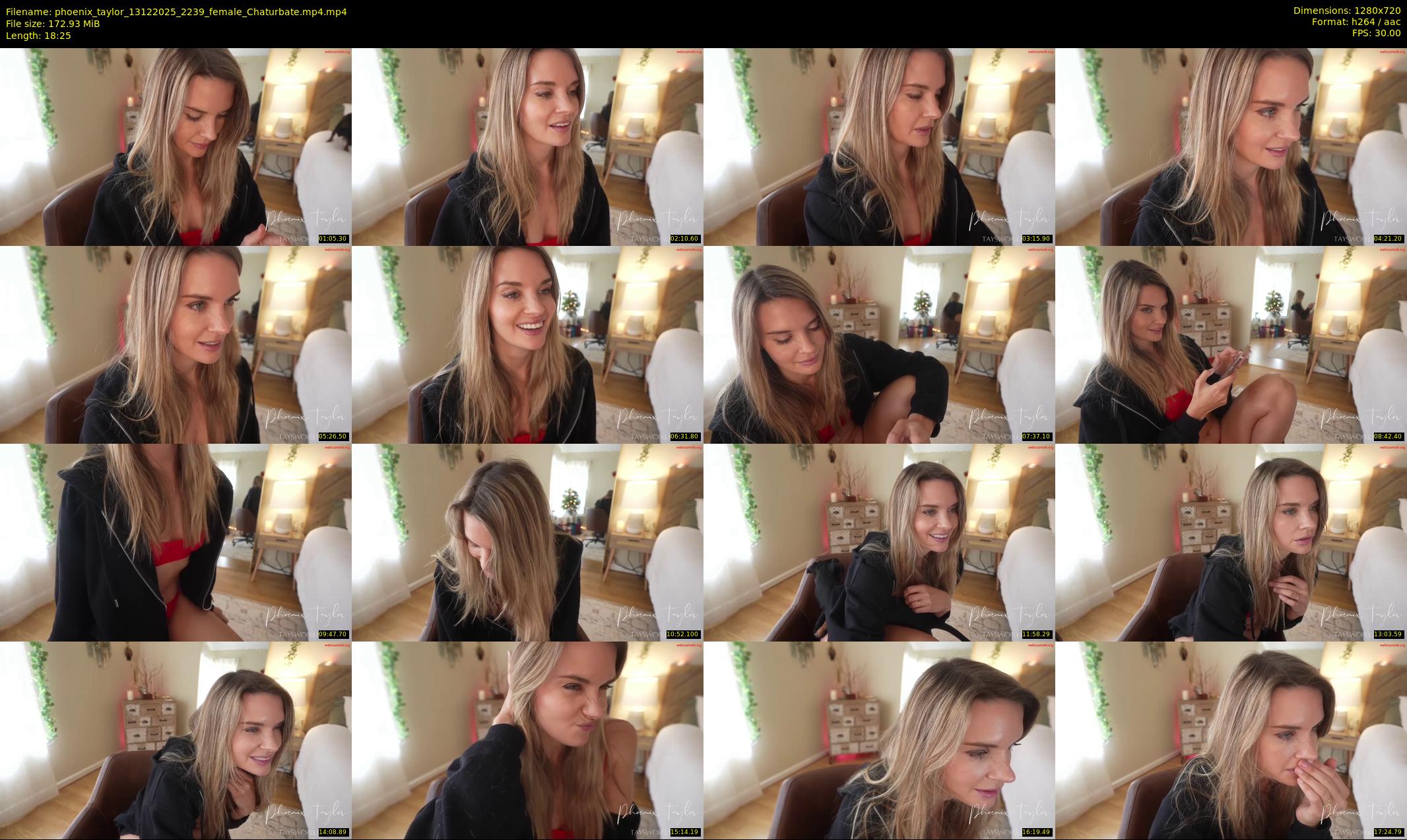 phoenix_taylor — 19 minute Chaturbate female cam show recording, 720p, Dec 13, 2025