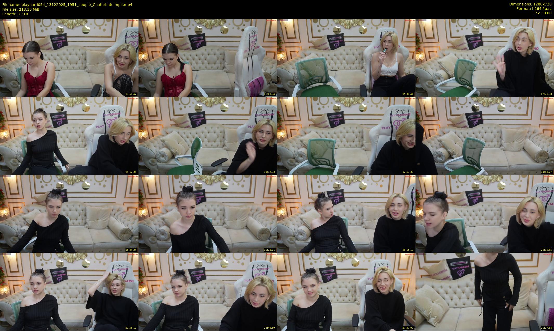 playhard054 — 32 minute Chaturbate couple cam show recording, 720p, Dec 13, 2025
