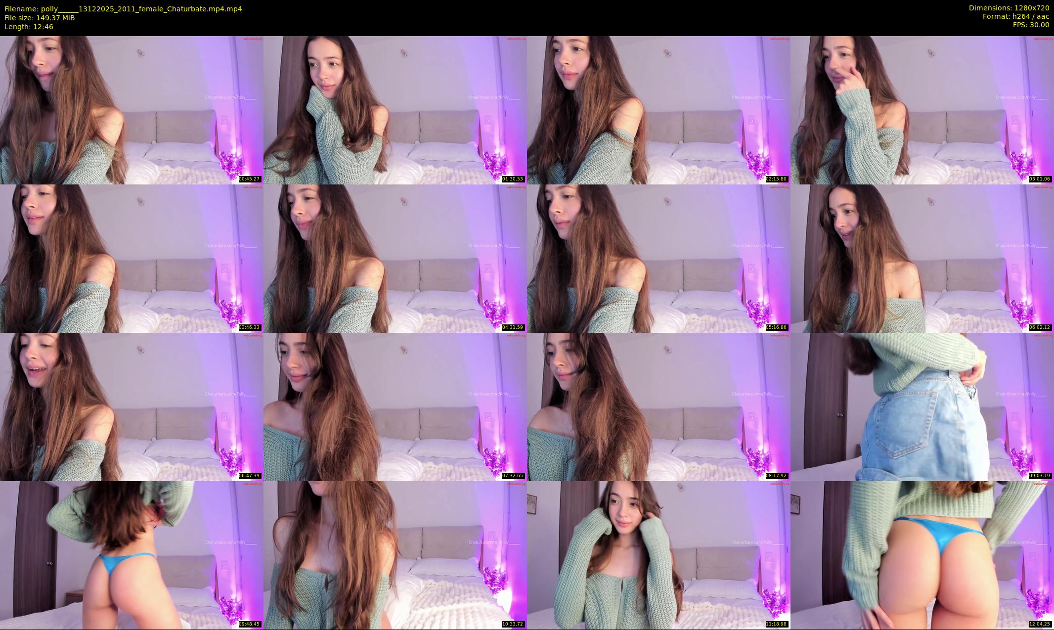 polly_____ — 13 minute Chaturbate female cam show recording, 720p, Dec 13, 2025