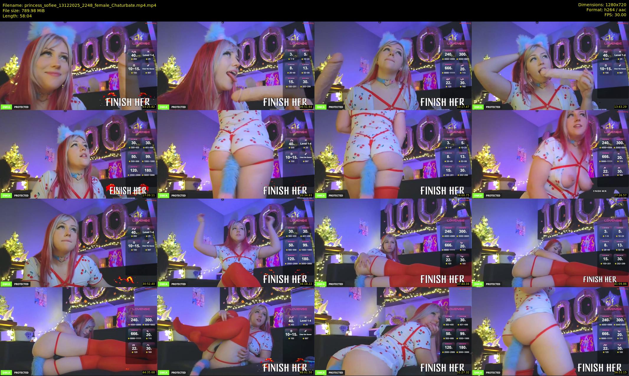 princess_sofiee — 59 minute Chaturbate female cam show recording, 720p, Dec 13, 2025