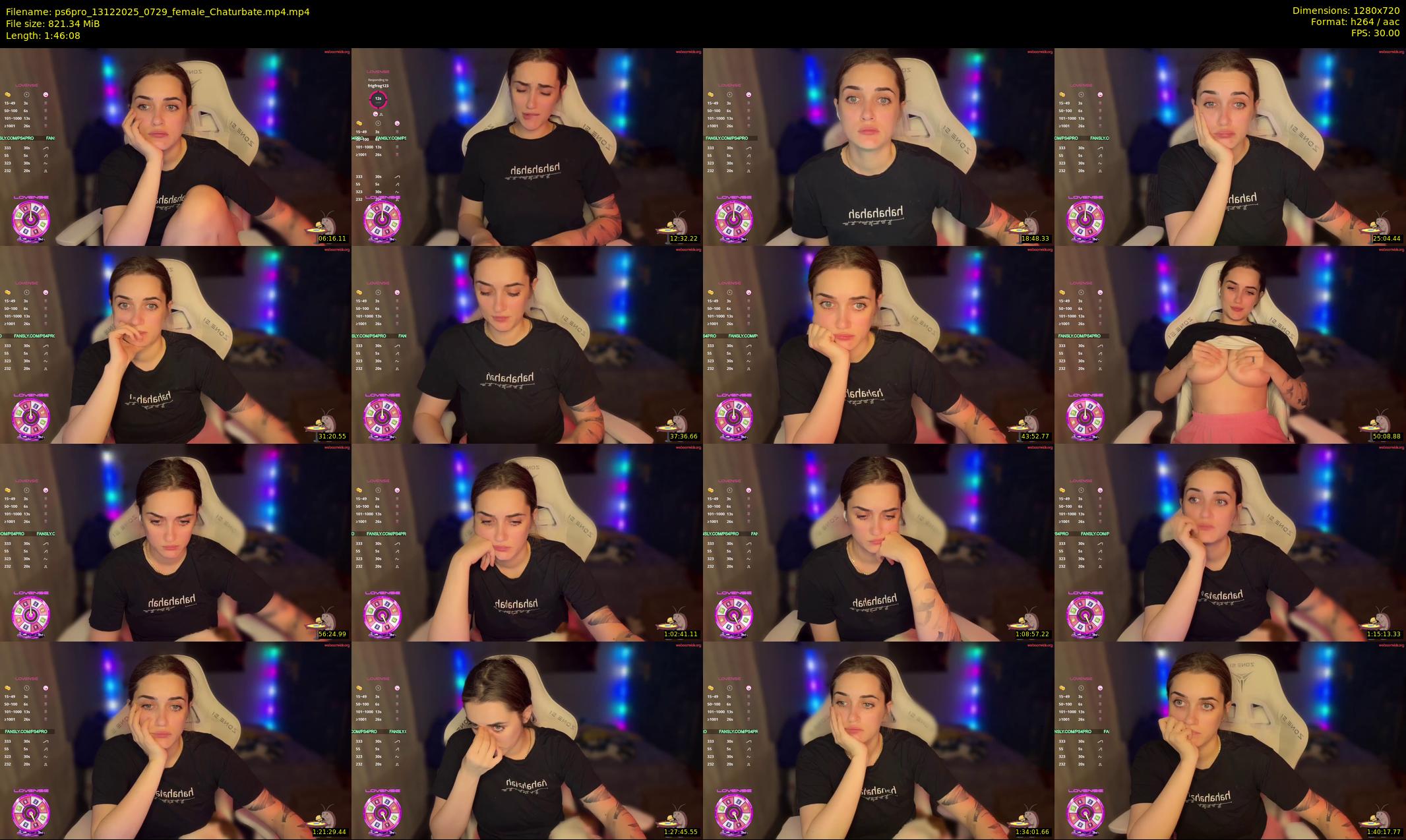ps6pro — 107 minute Chaturbate female cam show recording, 720p, Dec 13, 2025