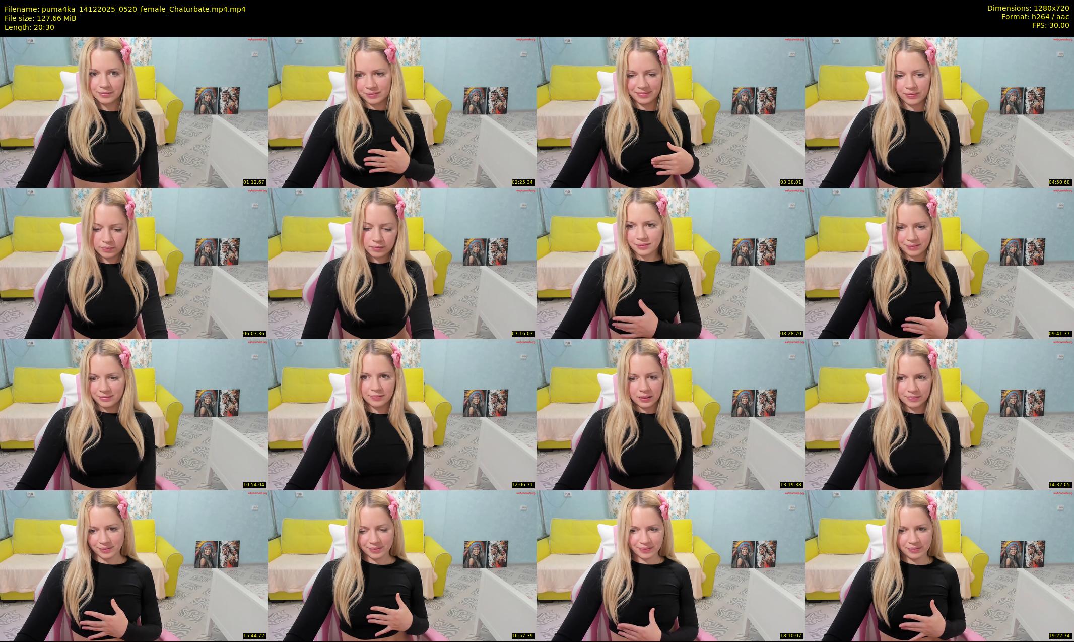 puma4ka — 21 minute Chaturbate female cam show recording, 720p, Dec 14, 2025