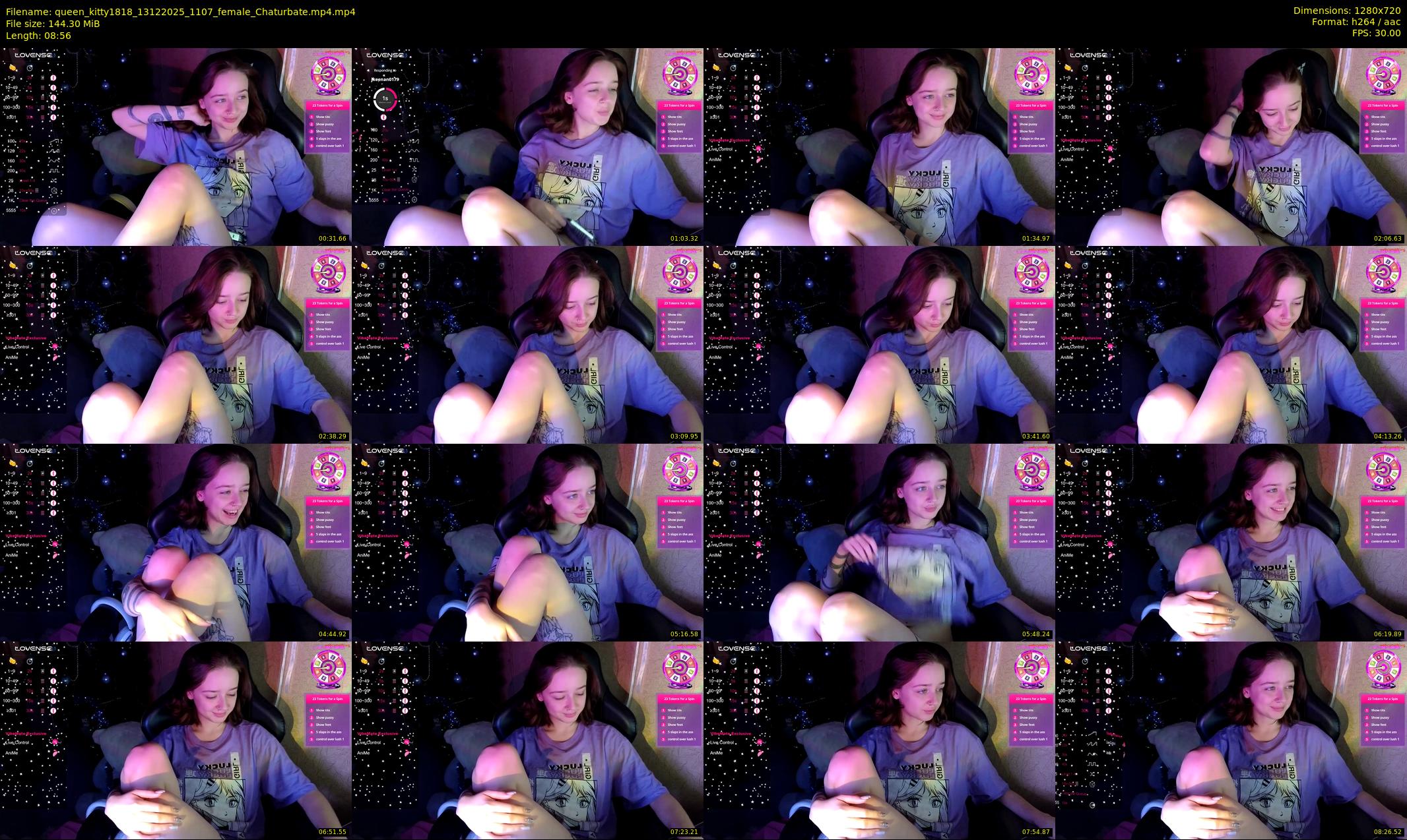 queen_kitty1818 — 9 minute Chaturbate female cam show recording, 720p, Dec 13, 2025