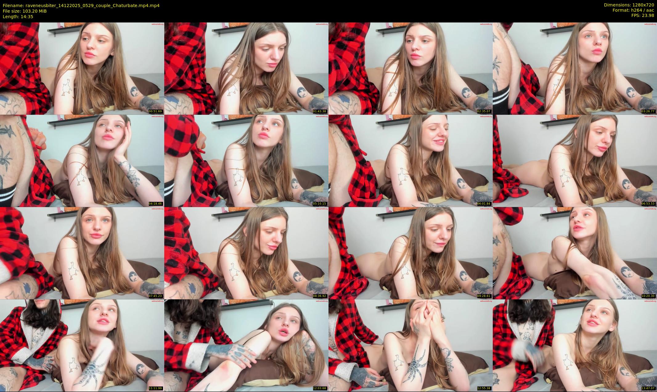 raveneusbiter — 15 minute Chaturbate couple cam show recording, 720p, Dec 14, 2025