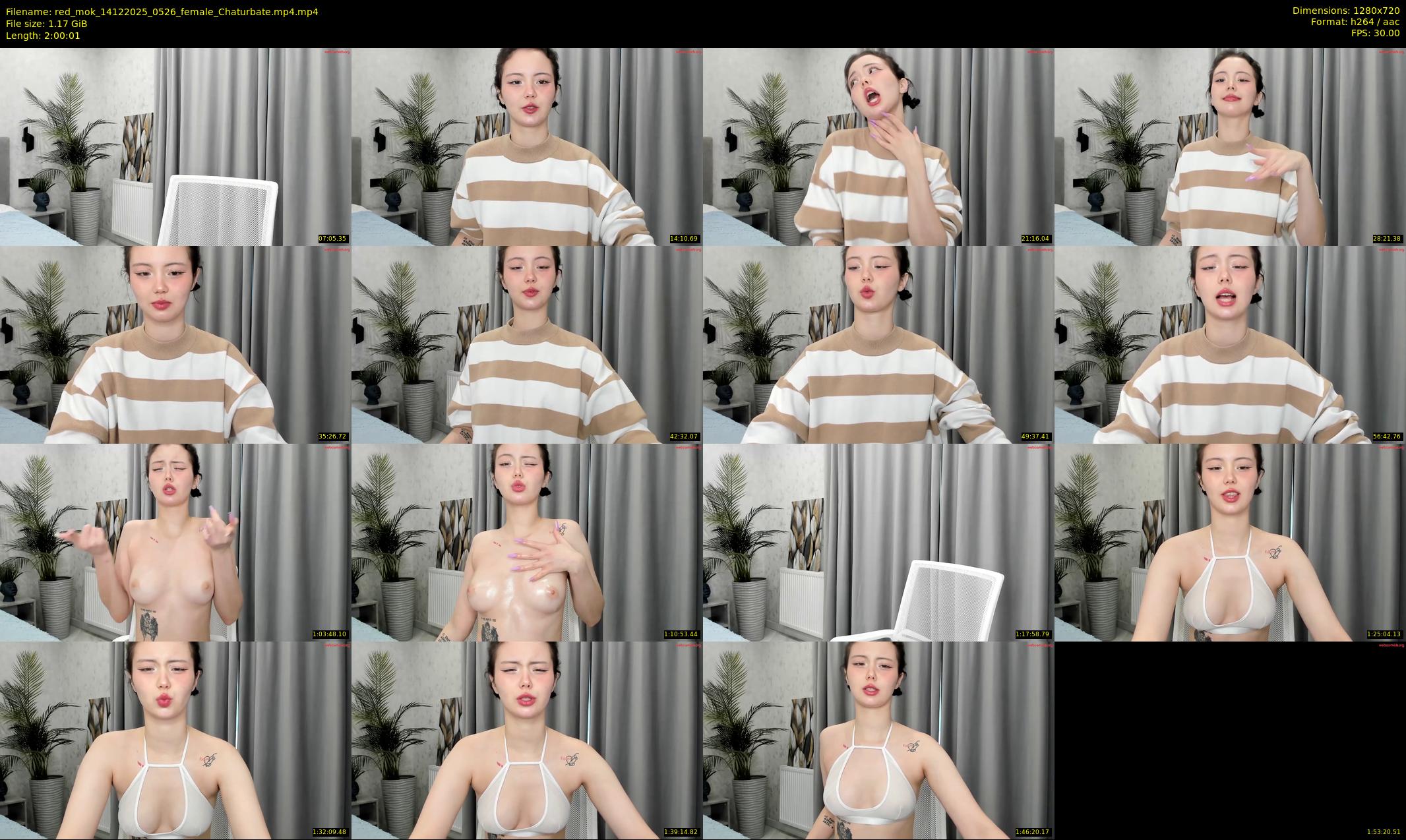 red_mok — 121 minute Chaturbate female cam show recording, 720p, Dec 14, 2025